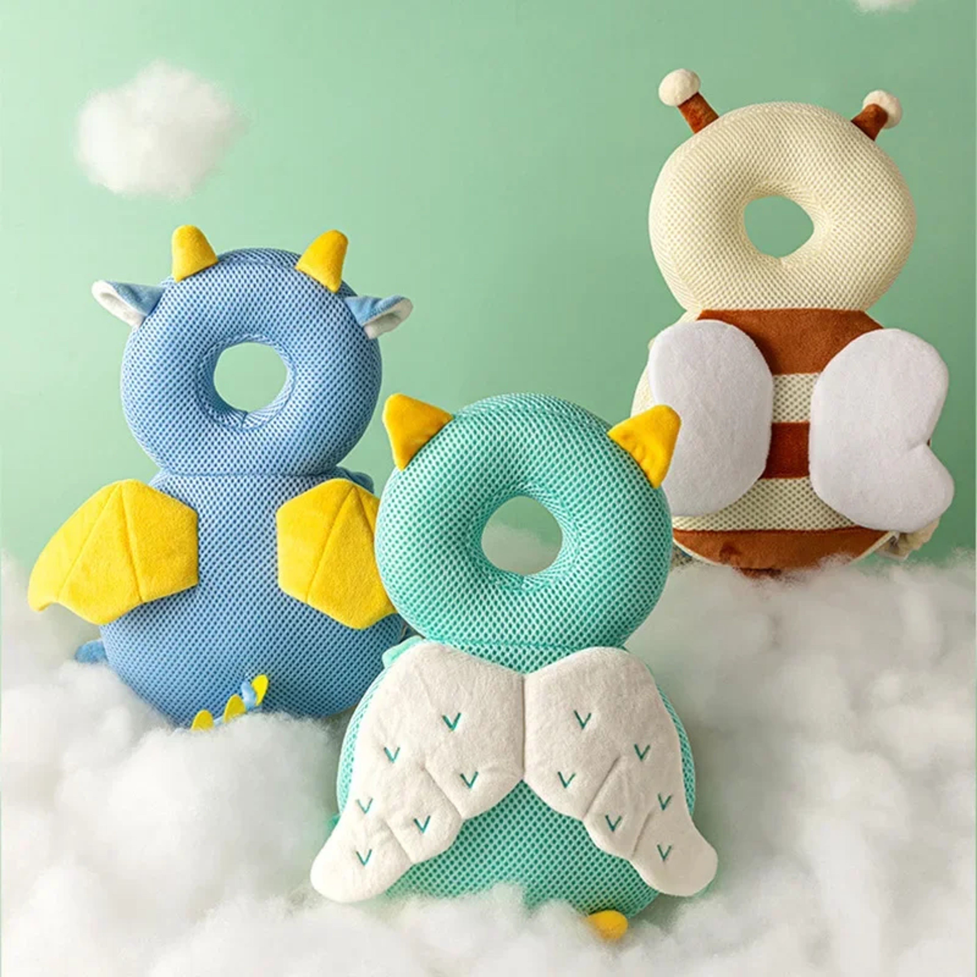 Baby Head Protector Toddler Cushion Back Safety Pad Breathable Antidrop Pillow Cartoon Security Pil 0