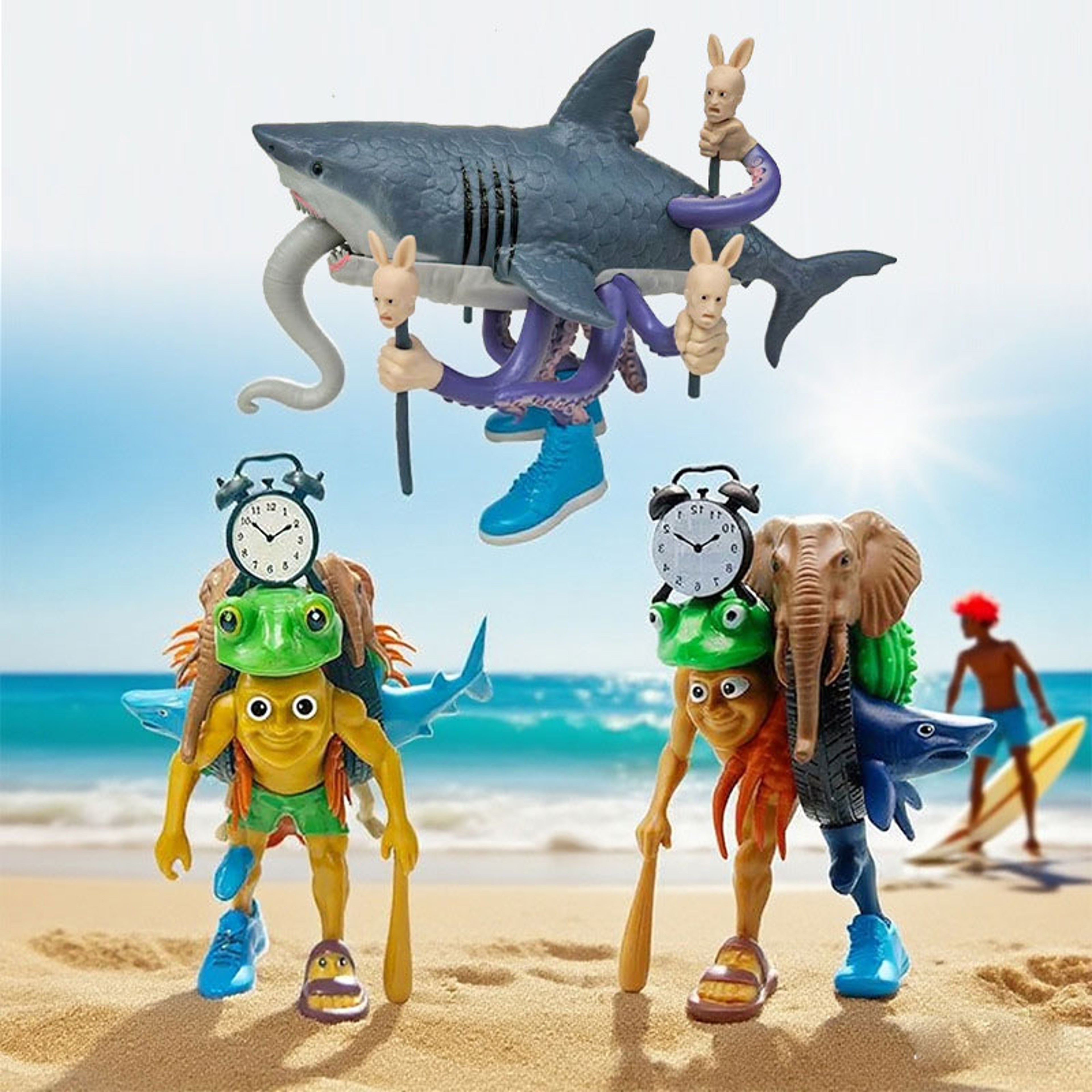 Fusion Edition Italian Brainrot Monster Figurine Toy Tung Sahur Ornament Tralalero Desktop Tralala  0