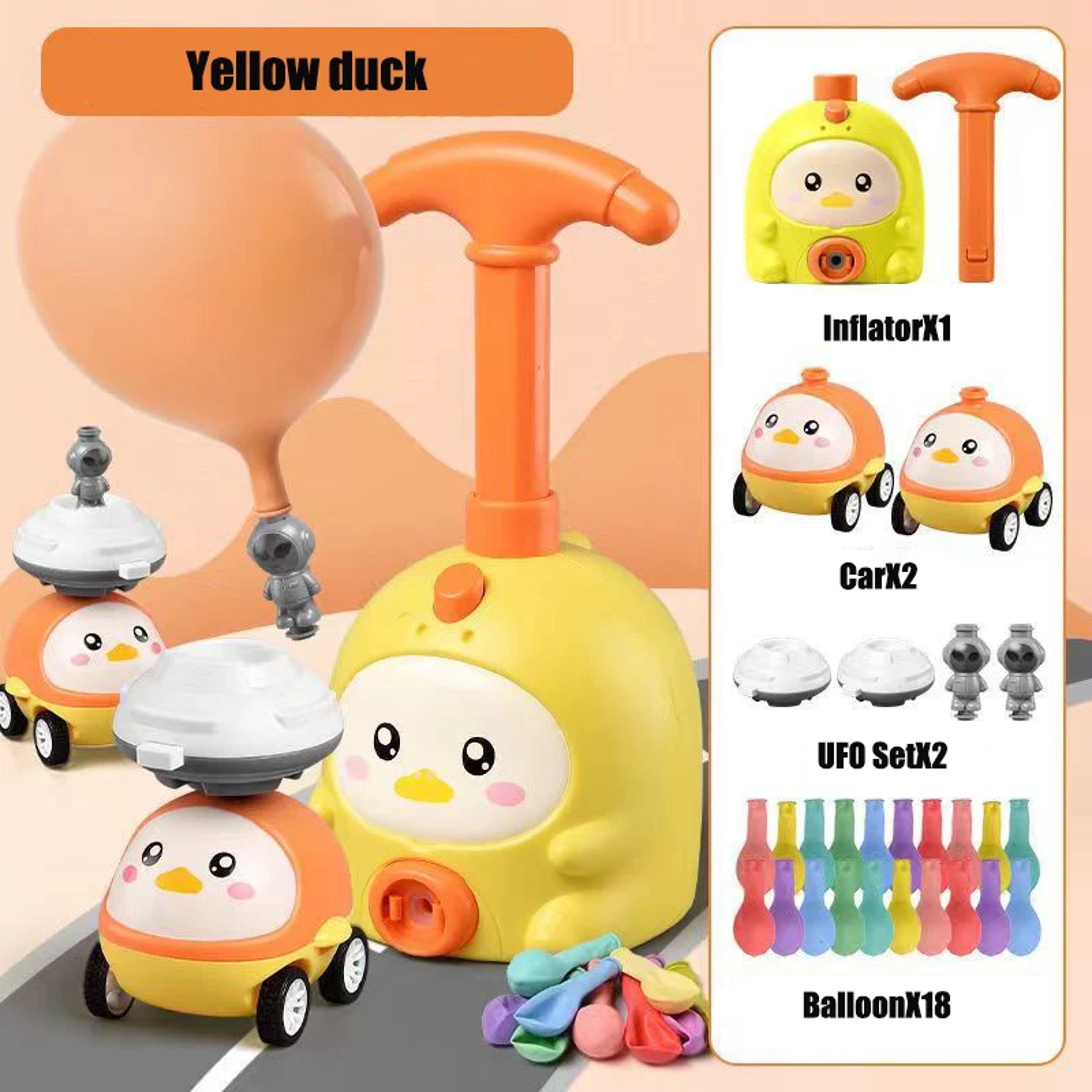 Educational Inertial Air Power Balloon Car Kids Rocket Balloon Launcher Toys 5