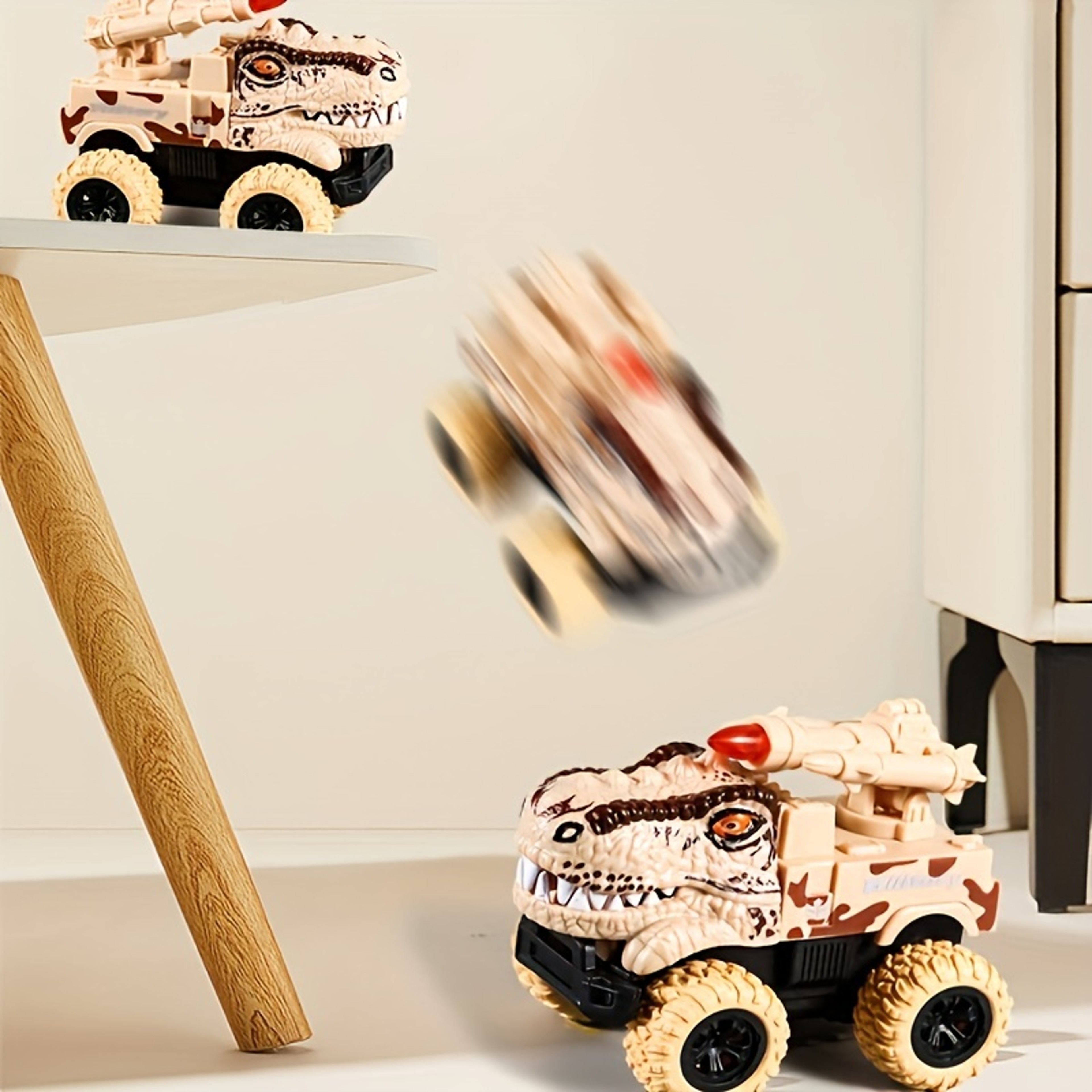 TRex Dinosaur Transport Truck Pull Back Car Toys With Dino Figures For Toddlers 1