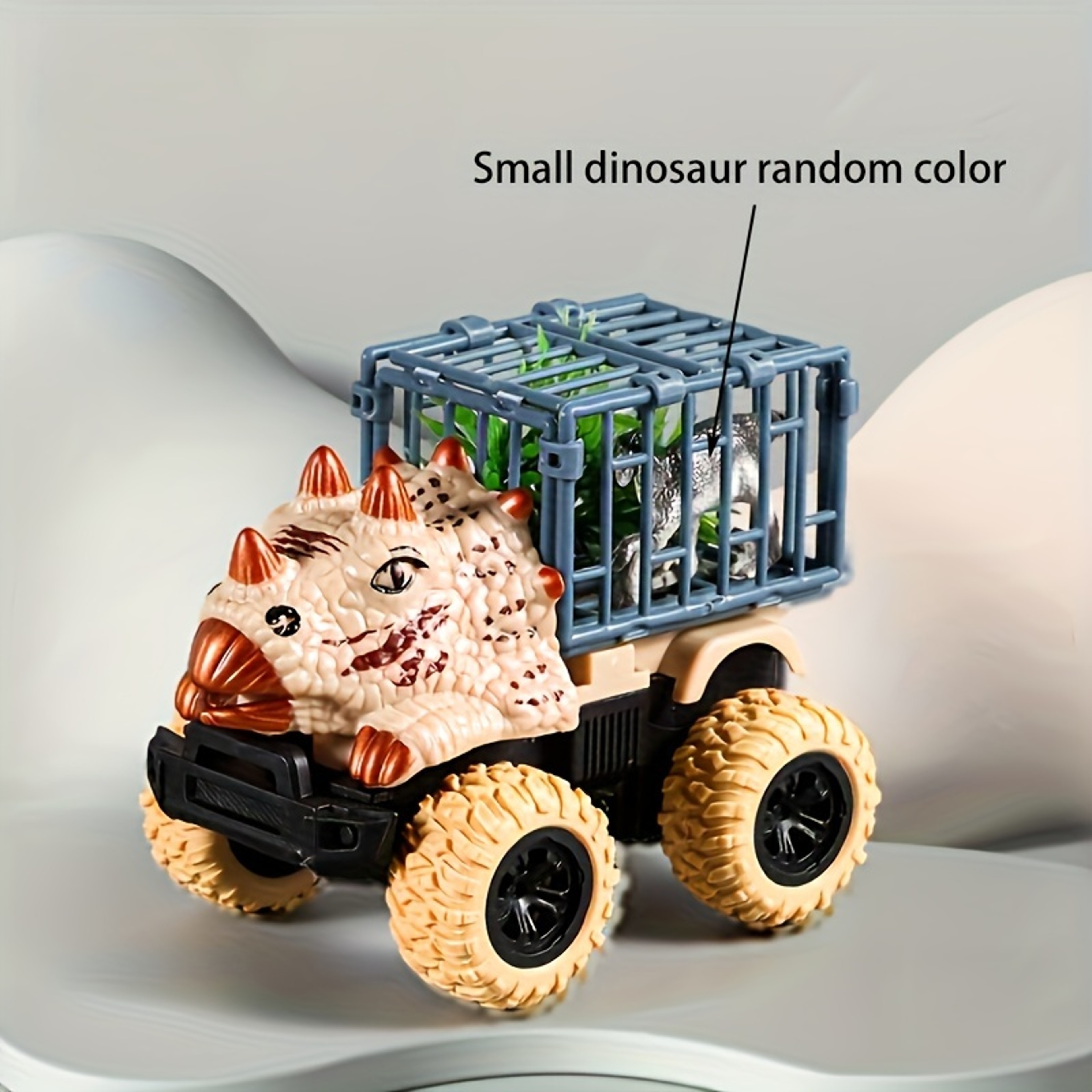 TRex Dinosaur Transport Truck Pull Back Car Toys With Dino Figures For Toddlers 7