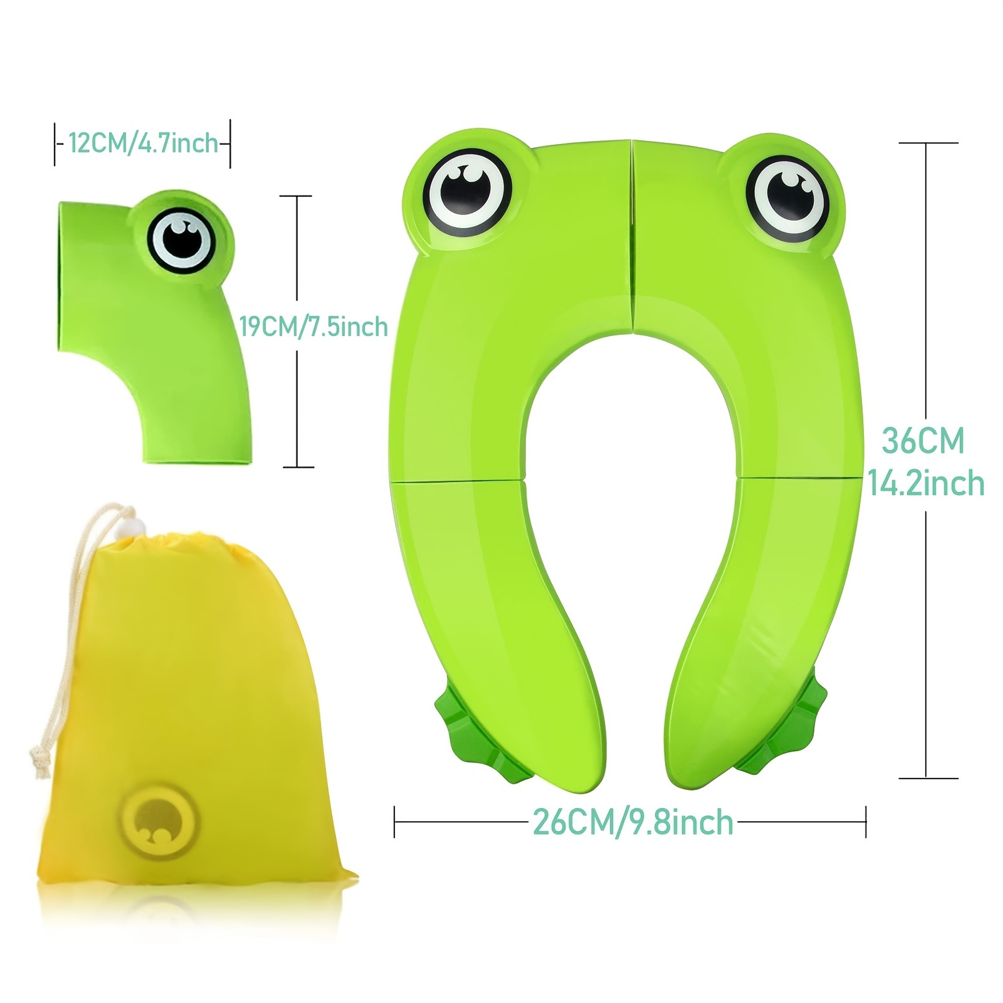 Portable Large Potty Training Pad Baby Travel Folding Potty Seat Non Slip Silicone Toilet Seat Cove 4