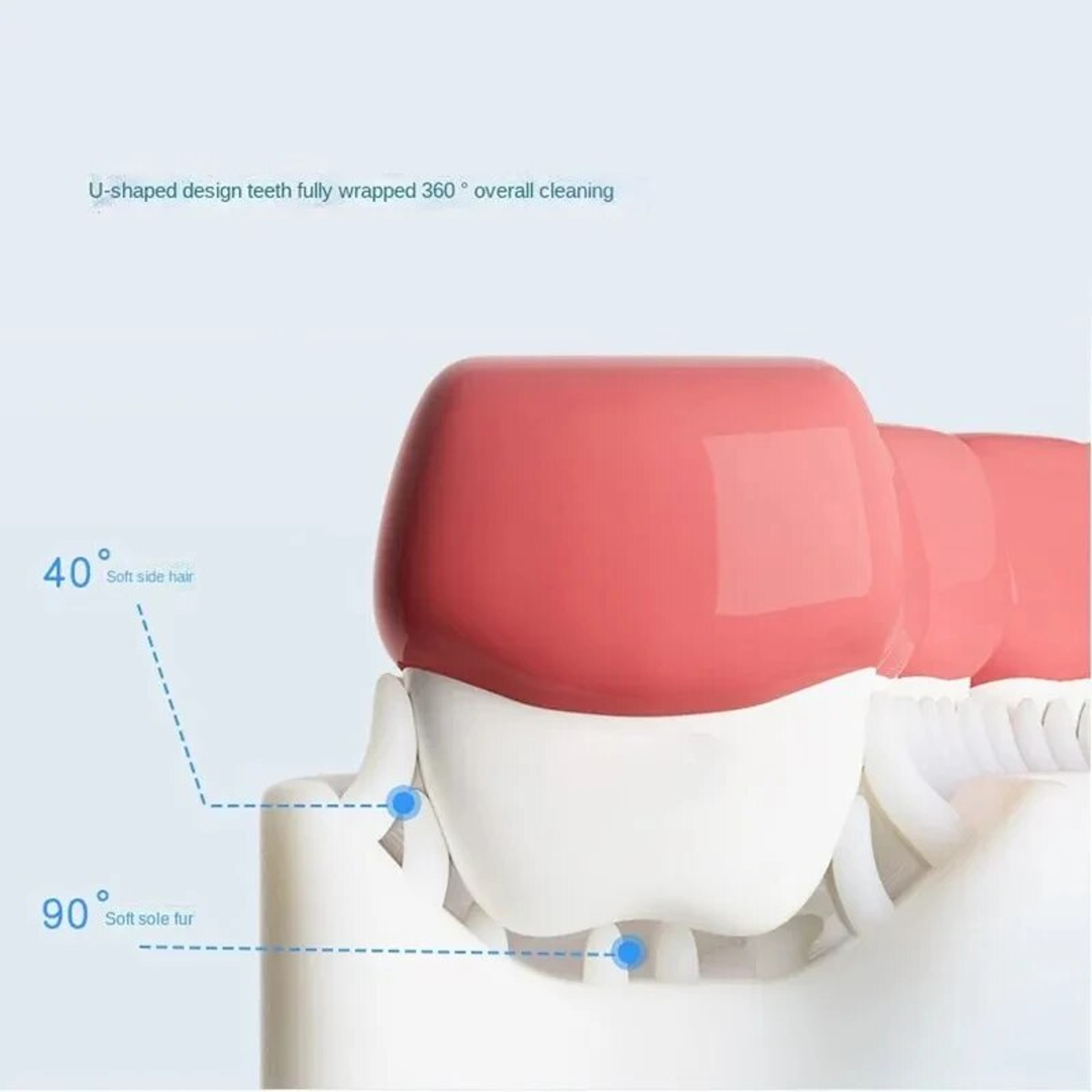 Baby Teeth Cleaning Oral Cleaning Toothbrush U Shaped Kids Toothbrush Brushing Instrument Children  2