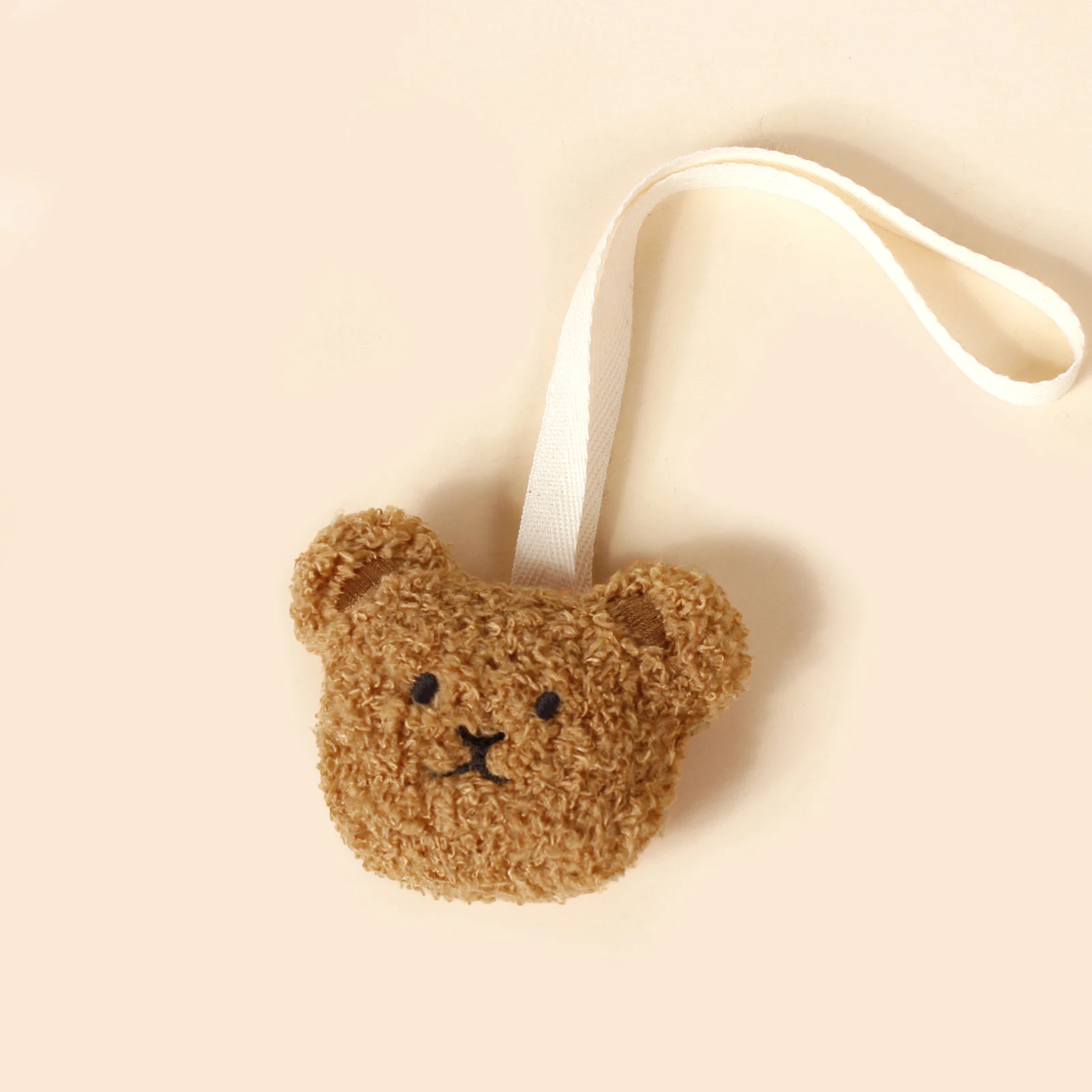Baby Pacifier Holder Chains Cute Teddy Embroidered Bear Face Moon Clip Newborn Accessories Toddler  5