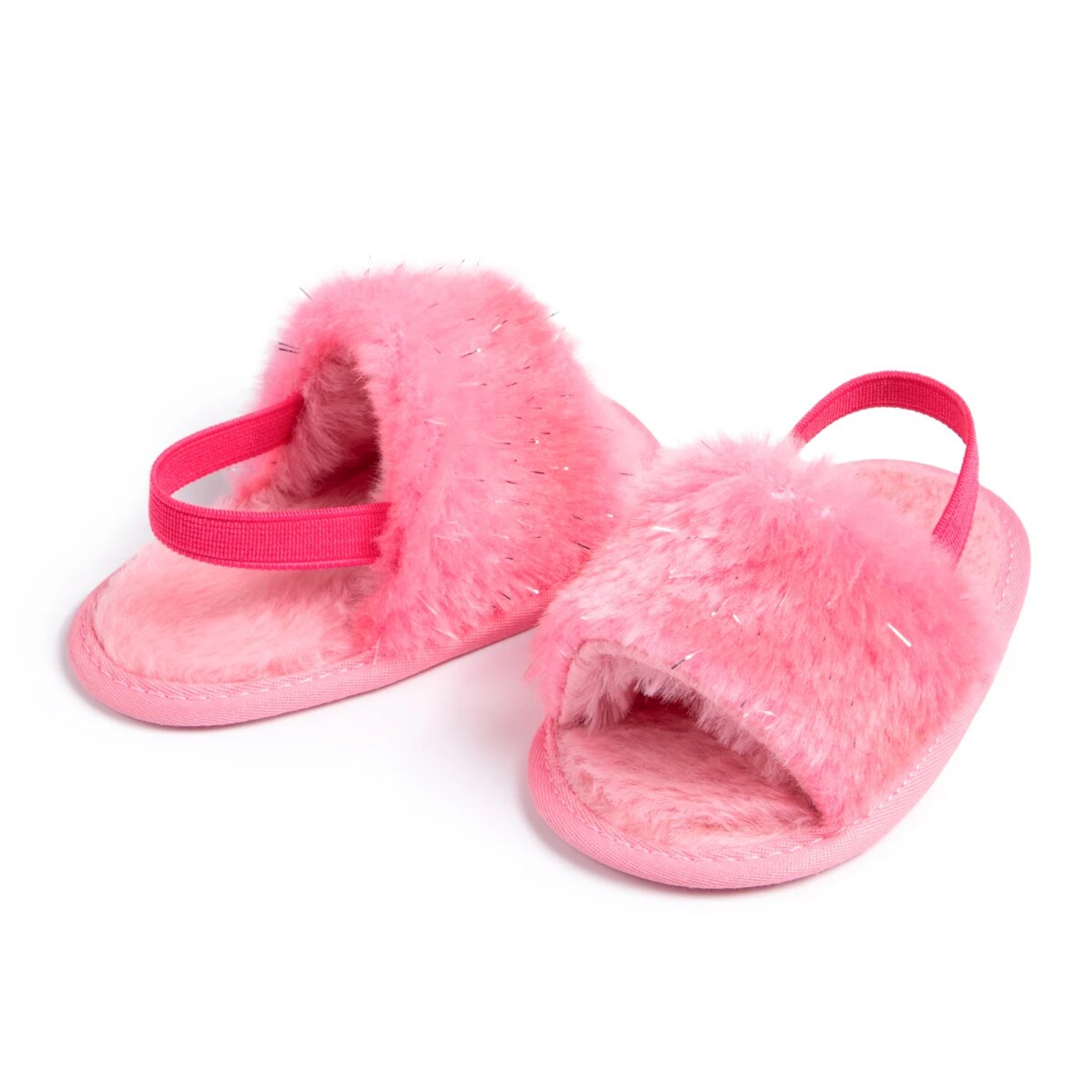Soft Cotton Meckior Baby Sandals For Boys Girls Fluffy AntiSlip Shoes First Walkers Toddler Slipper 4