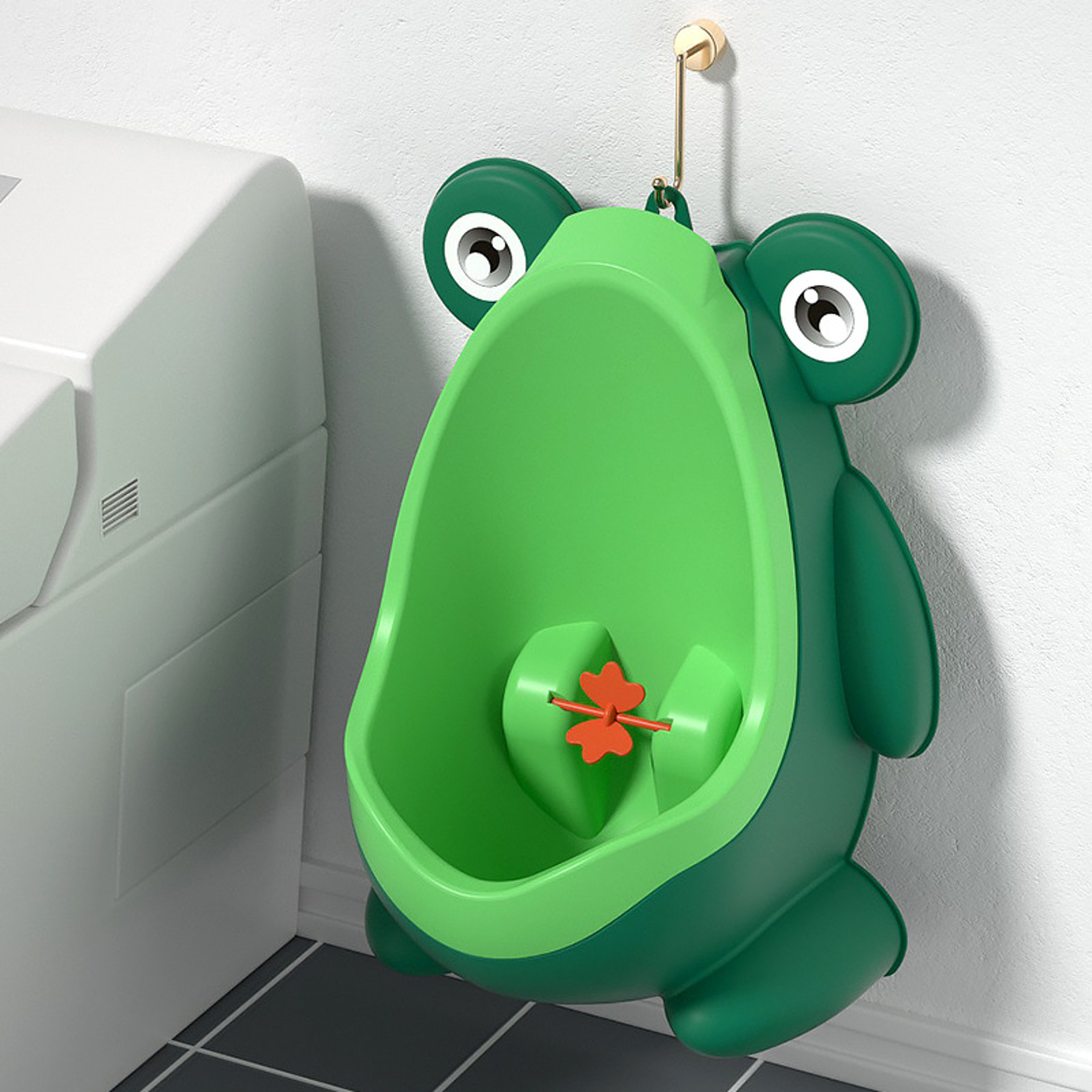 Vertical Urinal Potty For Toddler Boys Cartoon Frog Shape WallMounted Pee Training Stand 1