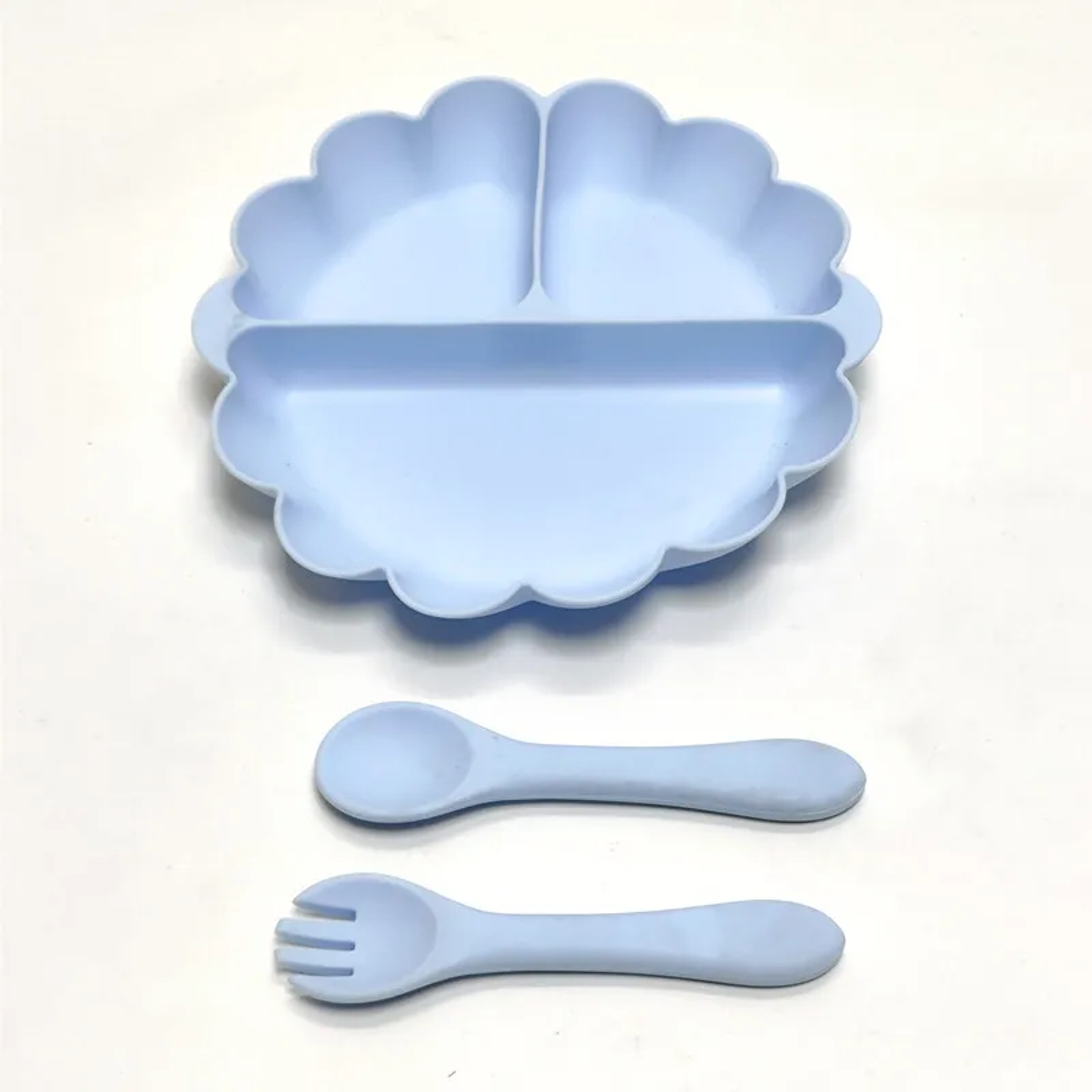 Childrens Silicone Dinner Plate Set Fruit Plate With Convenient Desktop Adsorption Safe Tableware 0