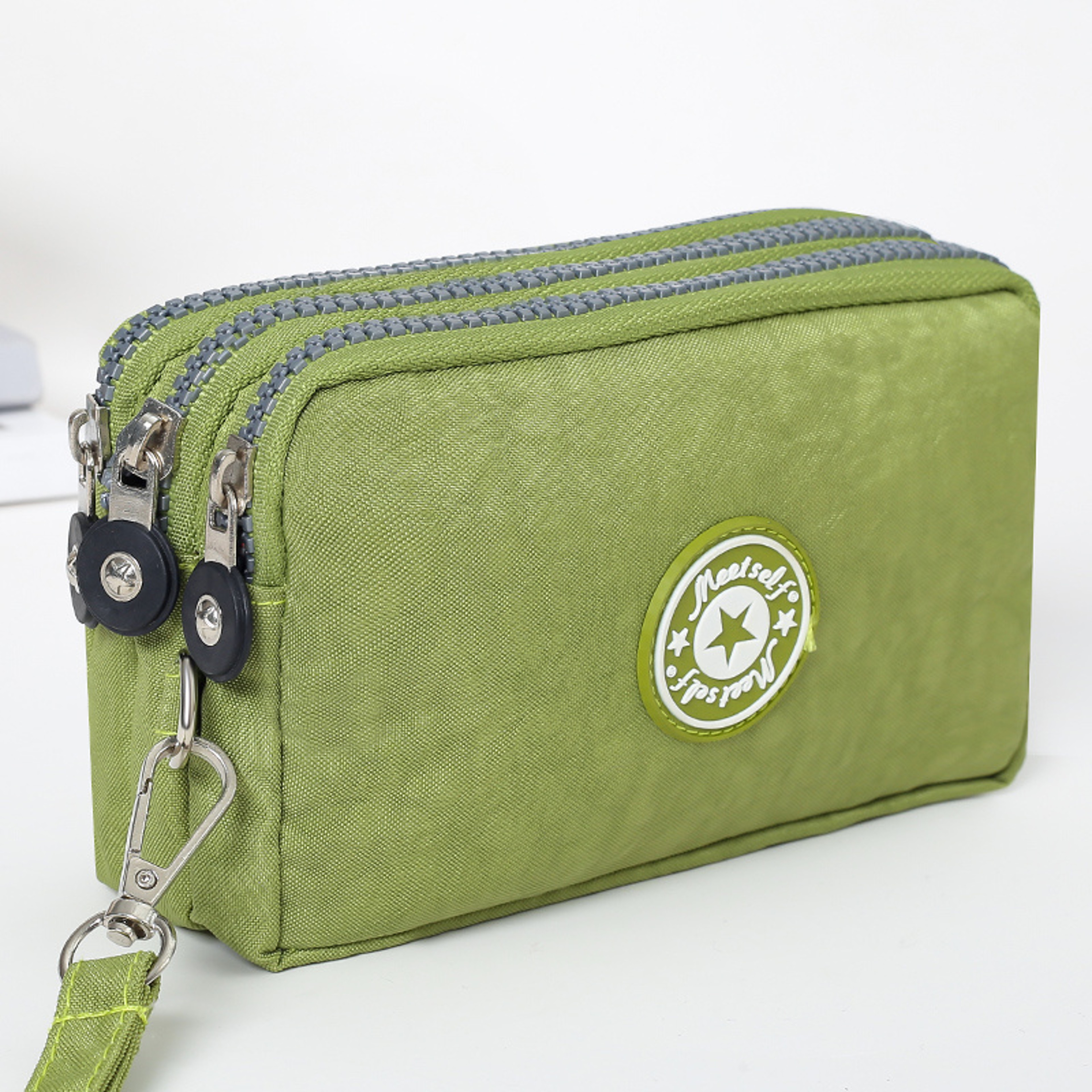 Women's handbag, Thickened three-layer long, Wrist mobile phone bag, Cute washable cloth, zipper pocket purse – view 18