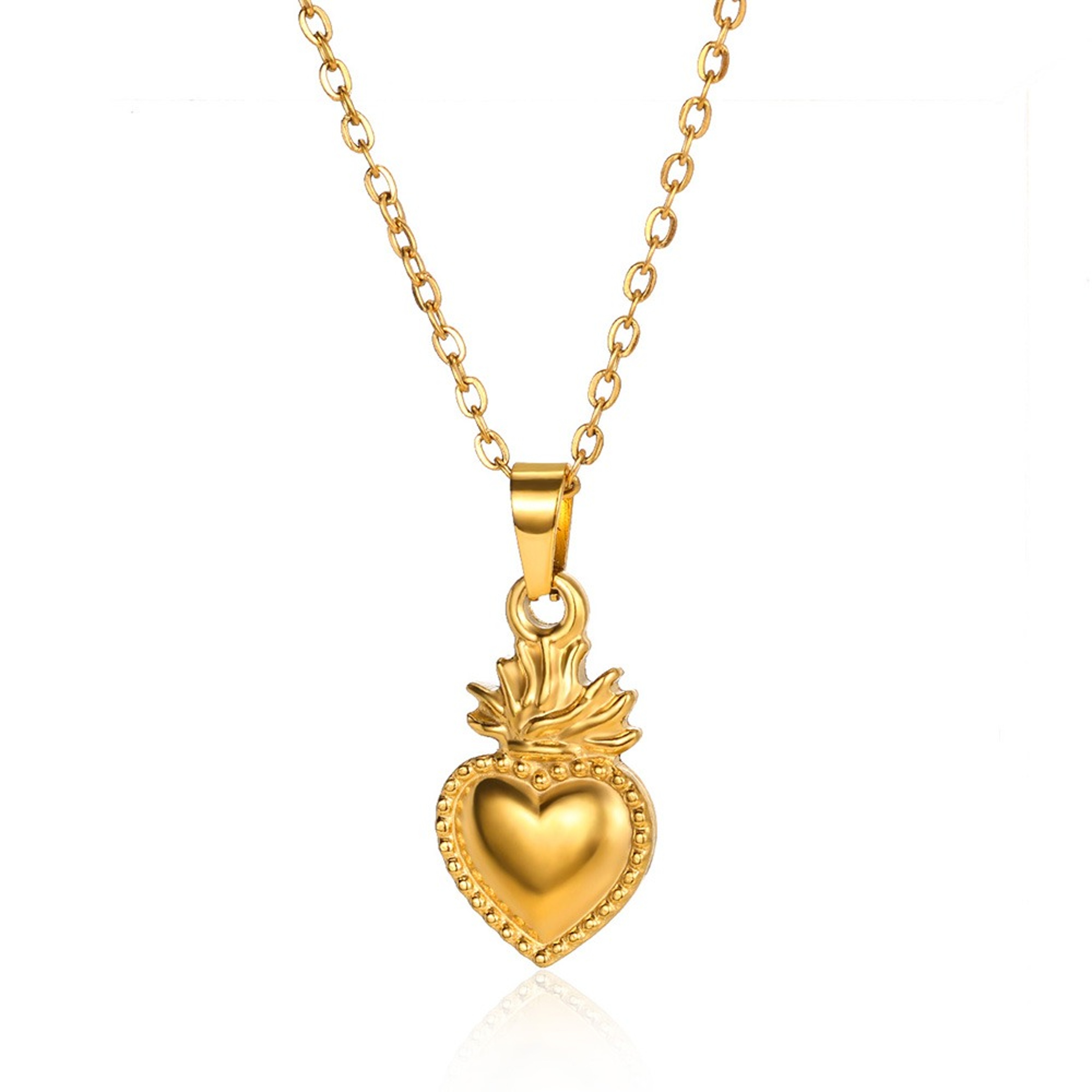 New Trendy Lip Chain, Stainless Steel Love Heart, Pendant Necklace Jewelry, Necklace For Women, Free Shipping – view 16