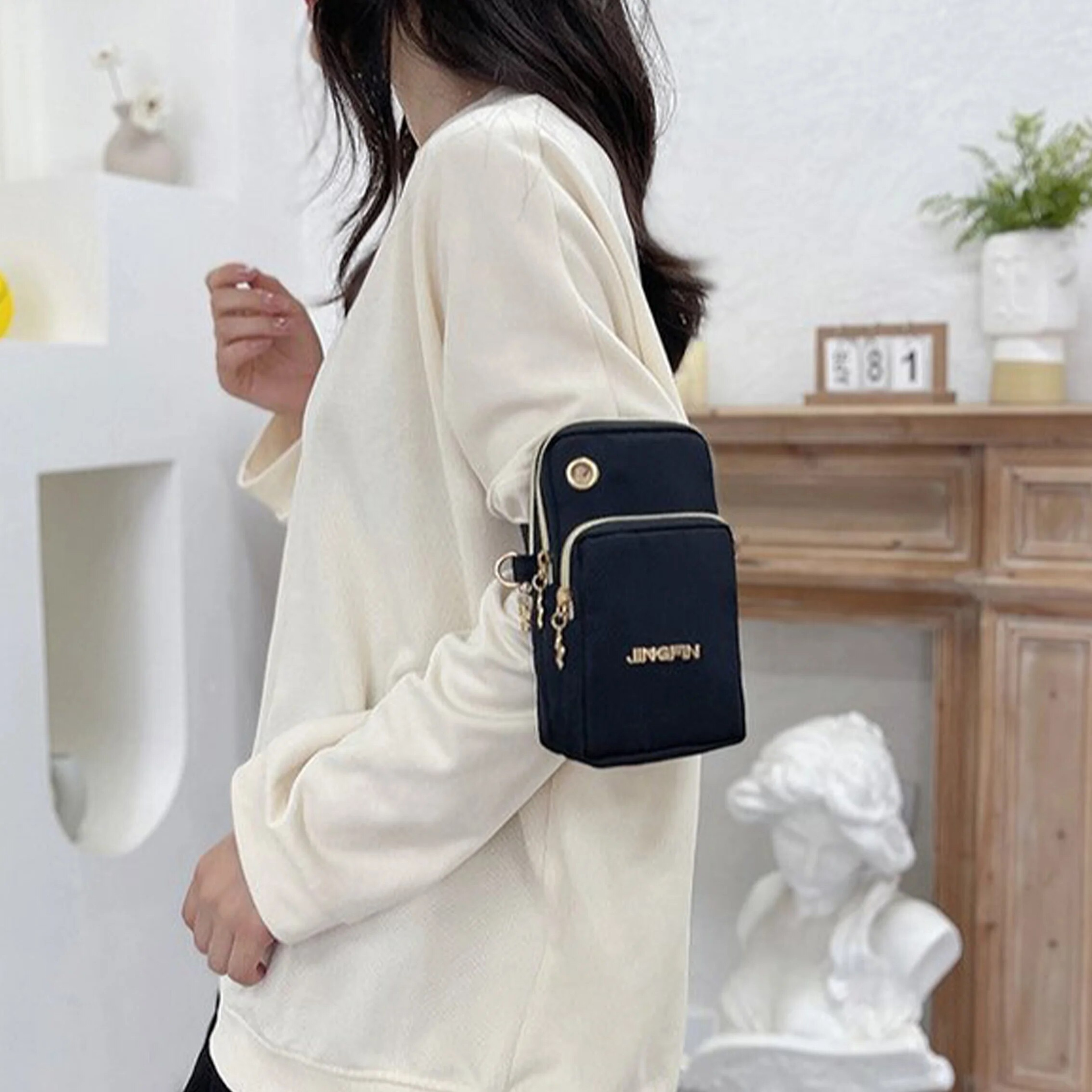 Crossbody Mini Bag WOMENS Mobile Phone Bag Mom Mommy Coin Bag New Fashion Neck Hanging Running Cove 5
