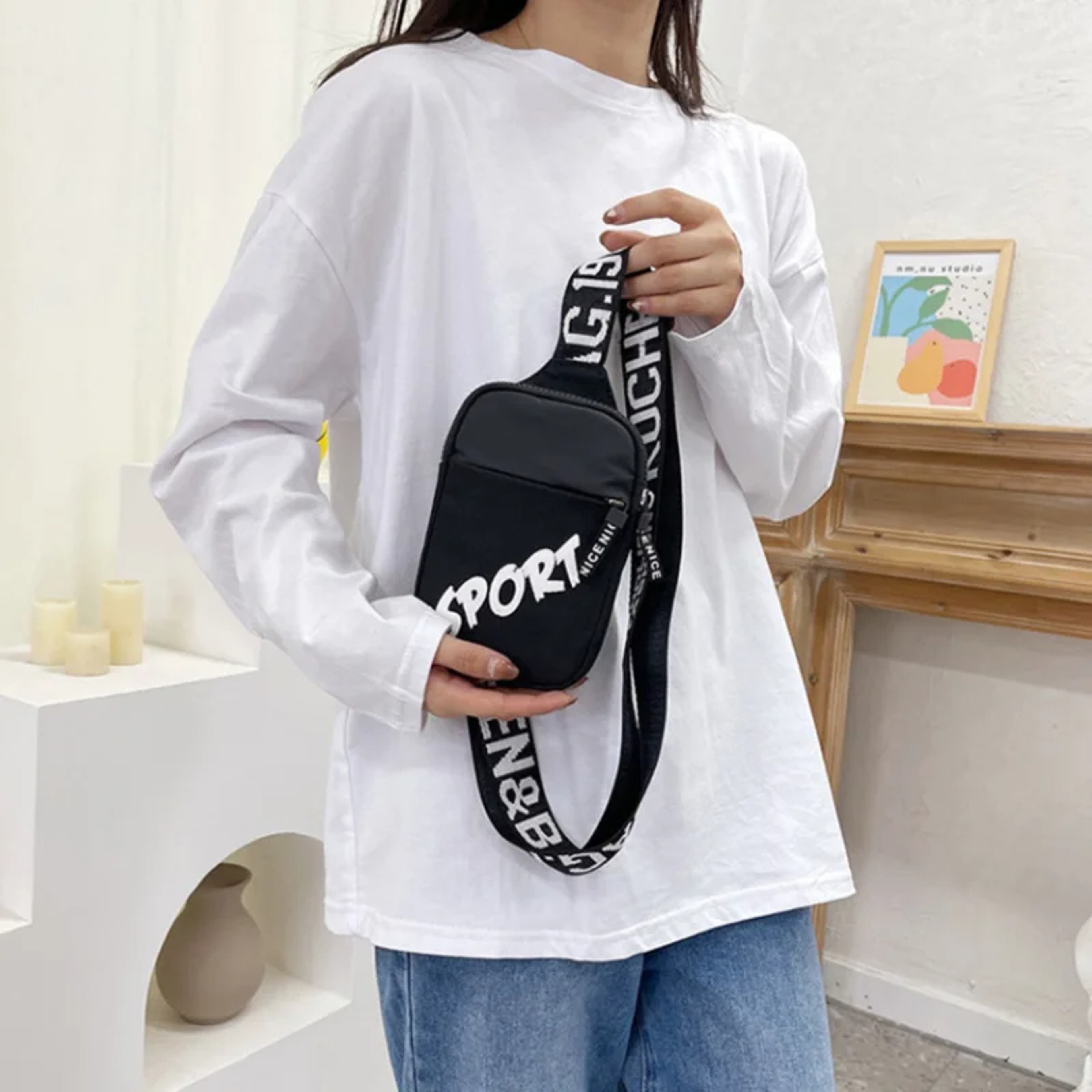 Waterproof Small Backpack Mobile Mens Shoulder Bag Crossbody Bags Mans Messenger Bag Square Bag 1