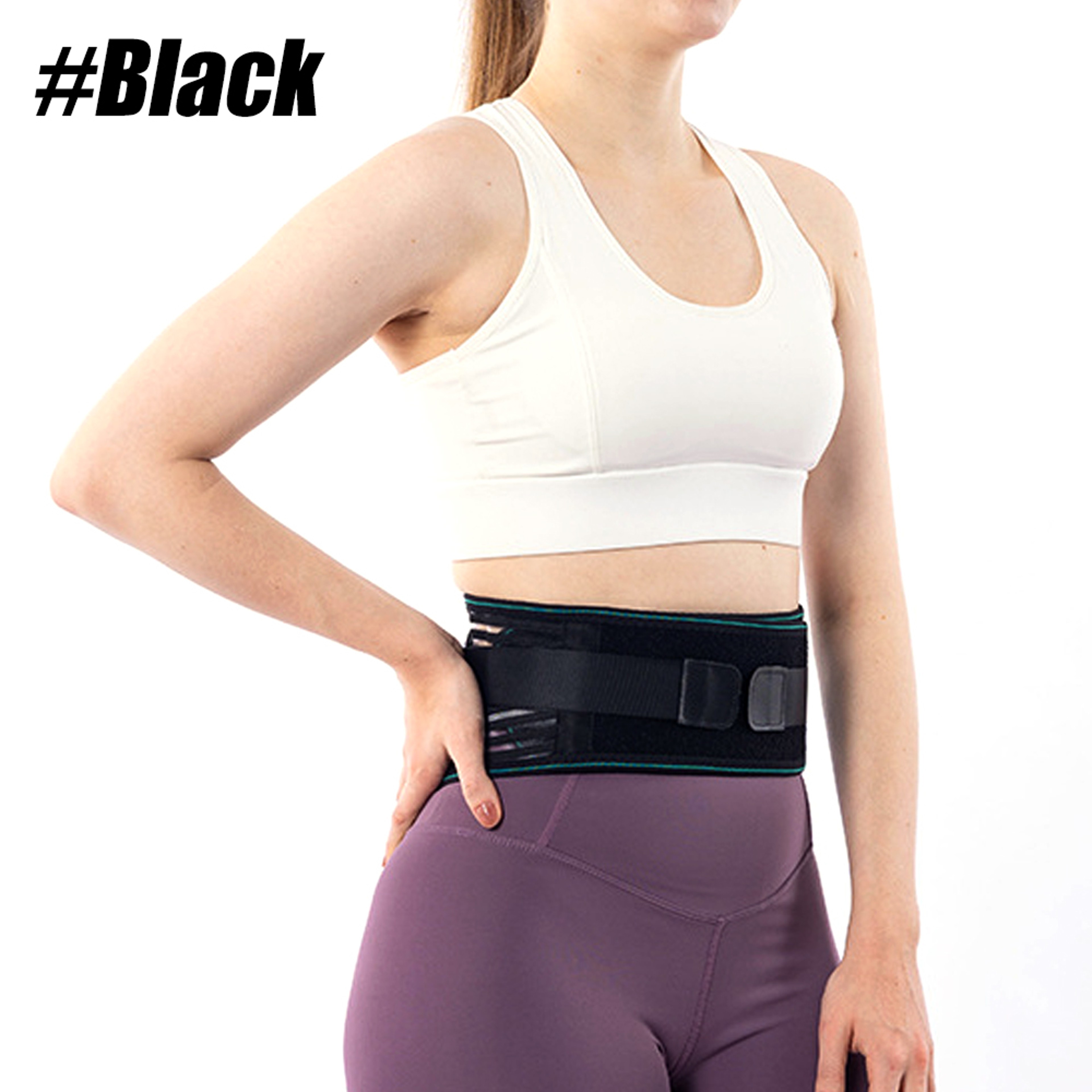 Adjustable Lumbar Support Belt Lower Back Brace For Pain Relief Breathable Stabilizing Belt With St 7