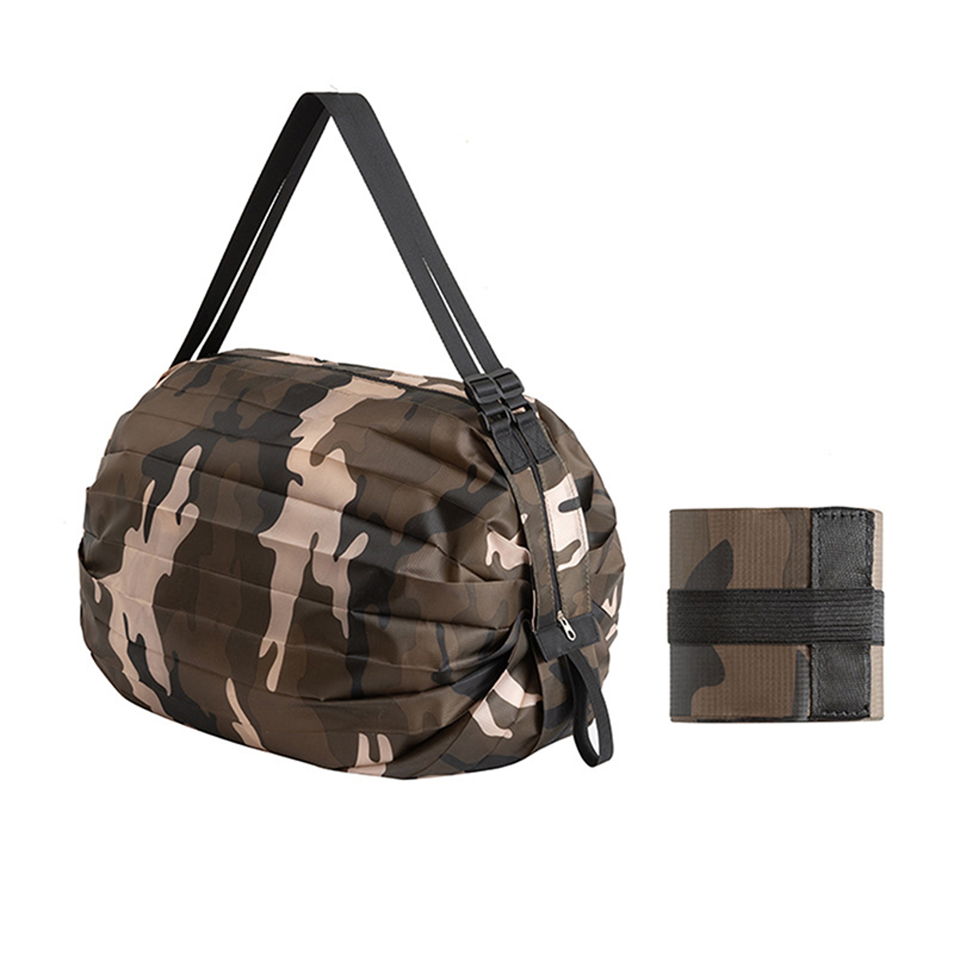 Portable Travel Camouflage Handbags, Foldable Storage Bag With Handle, Large Capacity Shopping Bag – view 9