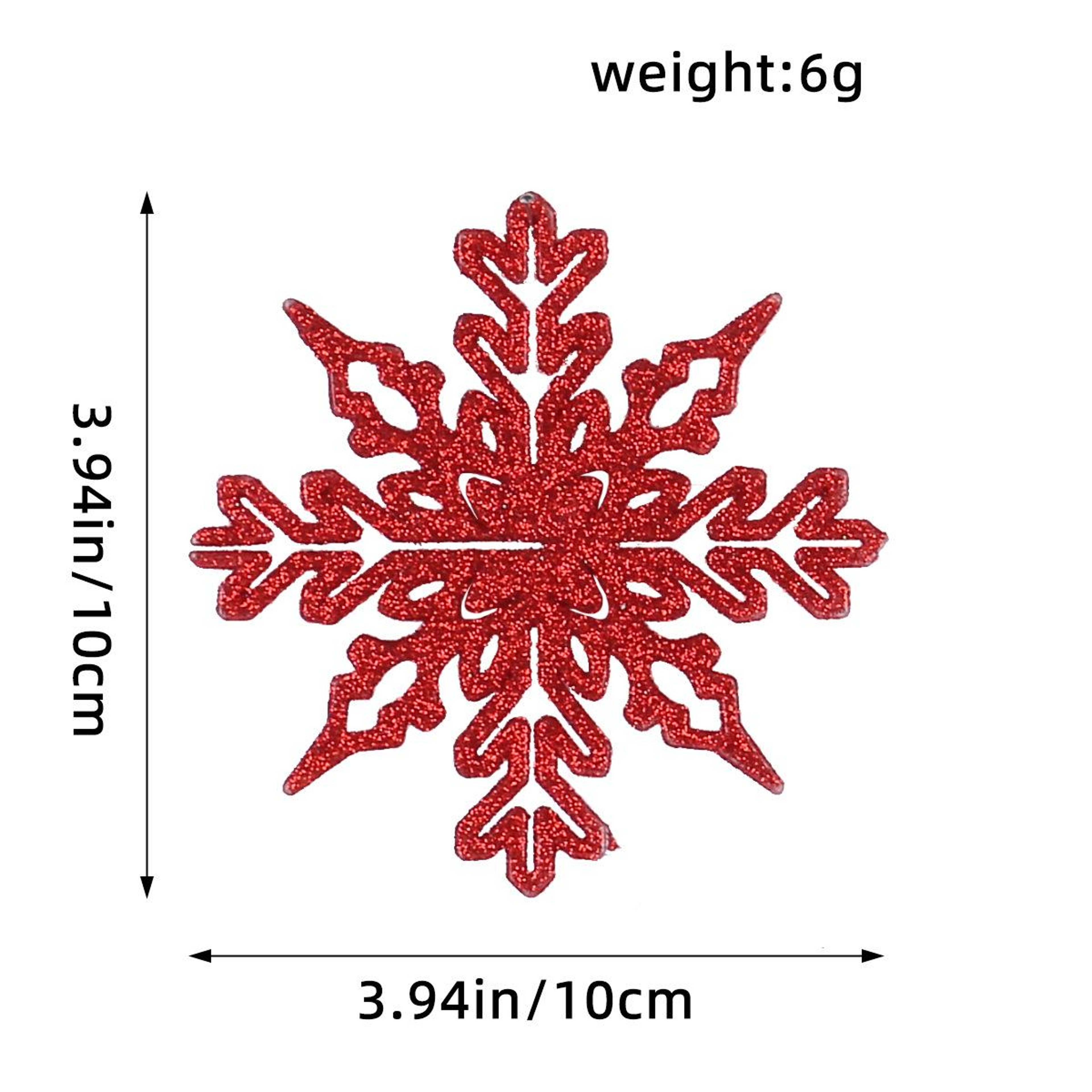 Christmas Tree Hollow Snowflake, Pink Glitter, Plastic Decorations, Pendants, New Year Party Festival Supplies – view 29
