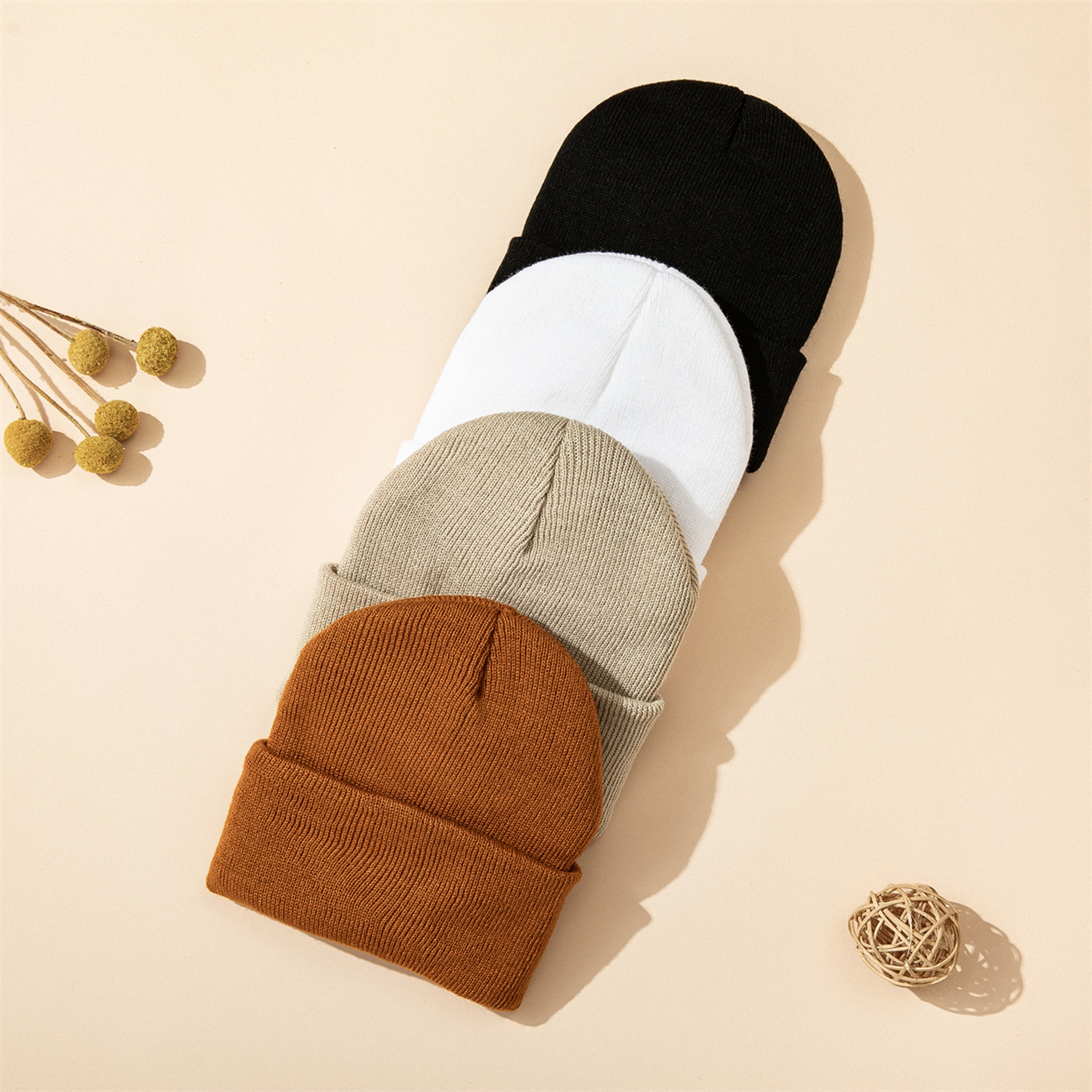 Baby Knitted Hat 1pcs, Soft Comfortable Toddler, Winter Warm Newborn Infant, Boys Girls Kids Bonnet, Autumn – view 1