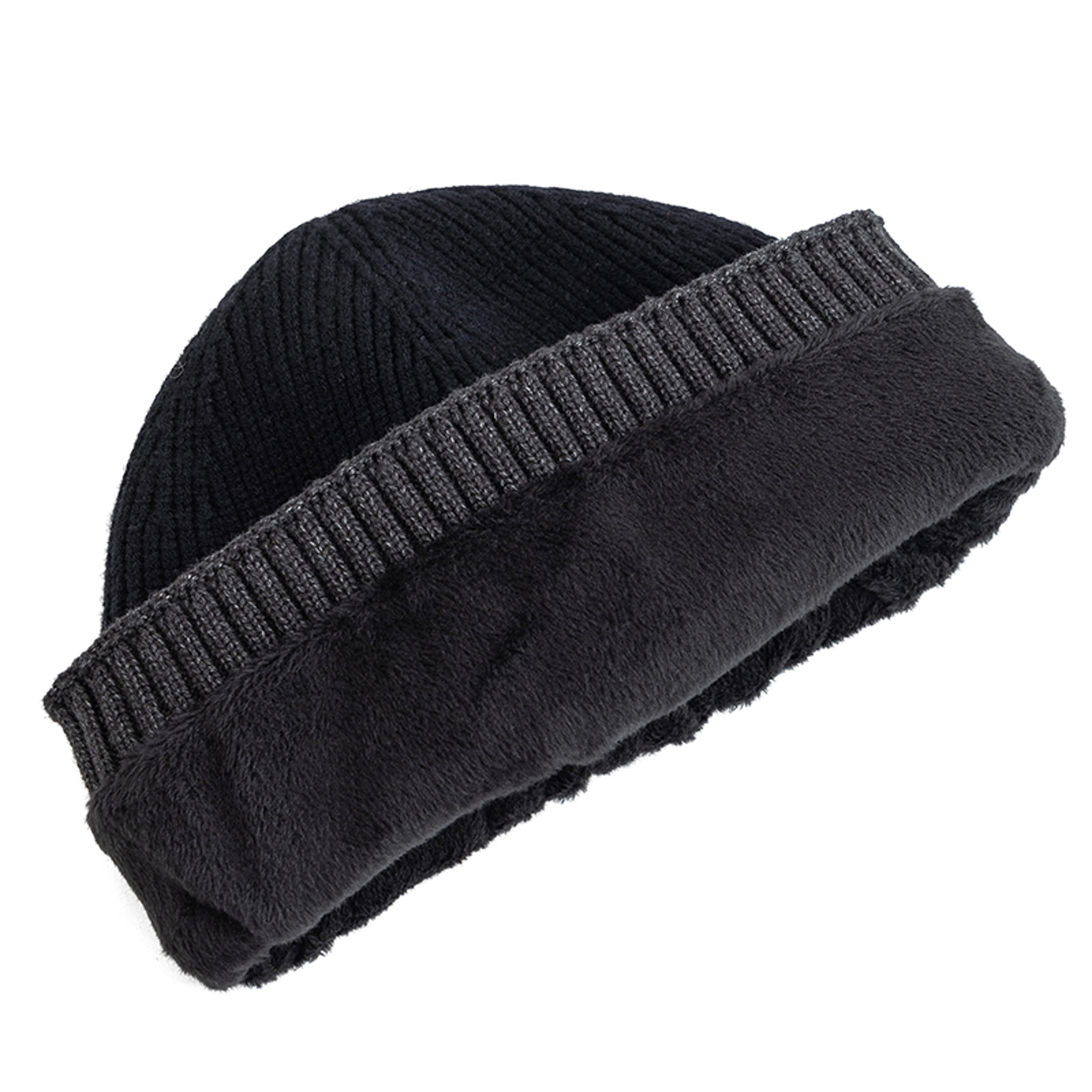 Fleece Lined Winter Hat, Unisex Soft Beanie, Thicken Warm Knitted Cap, Outdoor Sports Ski Hat, Men Women – view 4