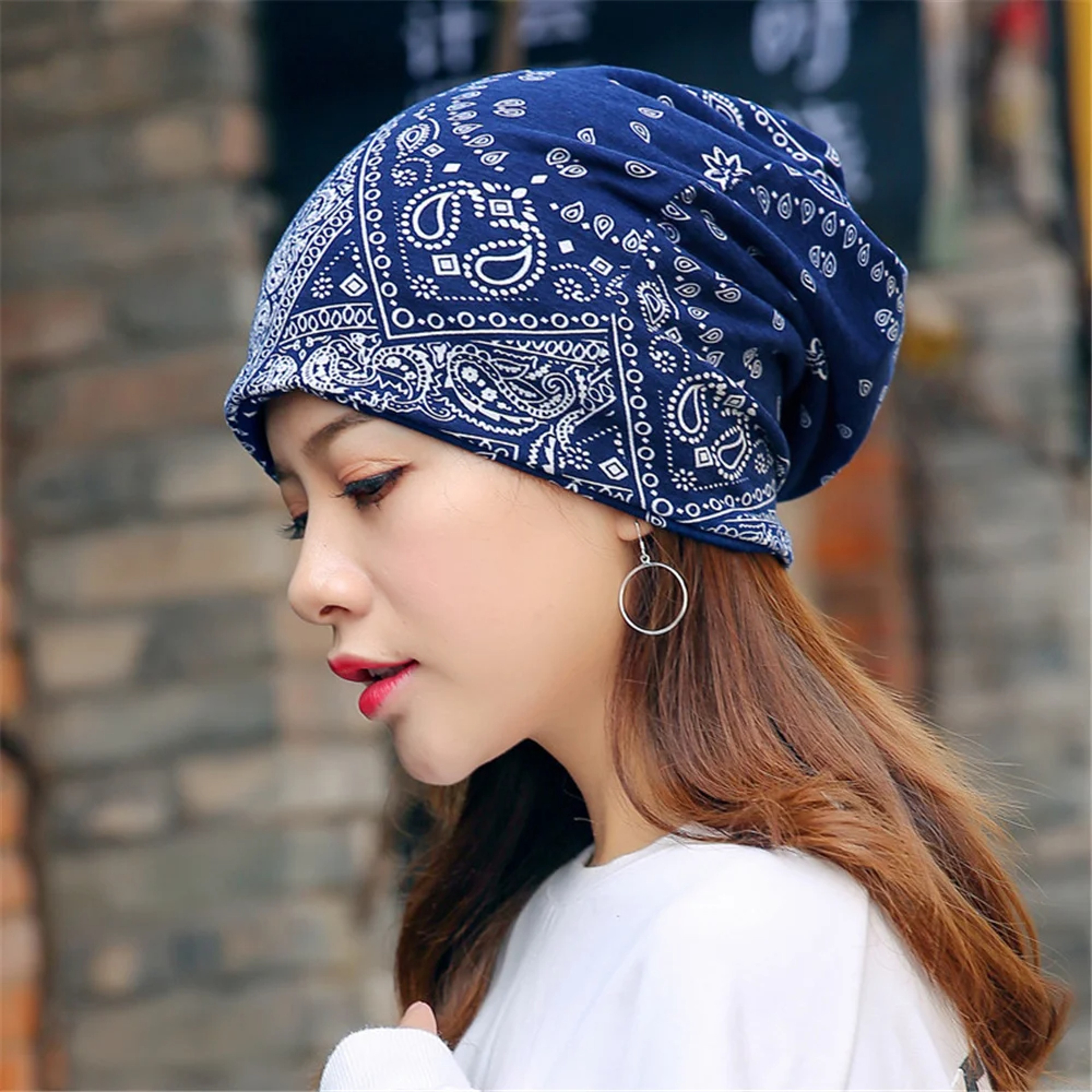 Caps Spring Women Beanie High Quality Women Beanies Hat For Women Caps Bonnet 2 Way To Wear Festiva 3