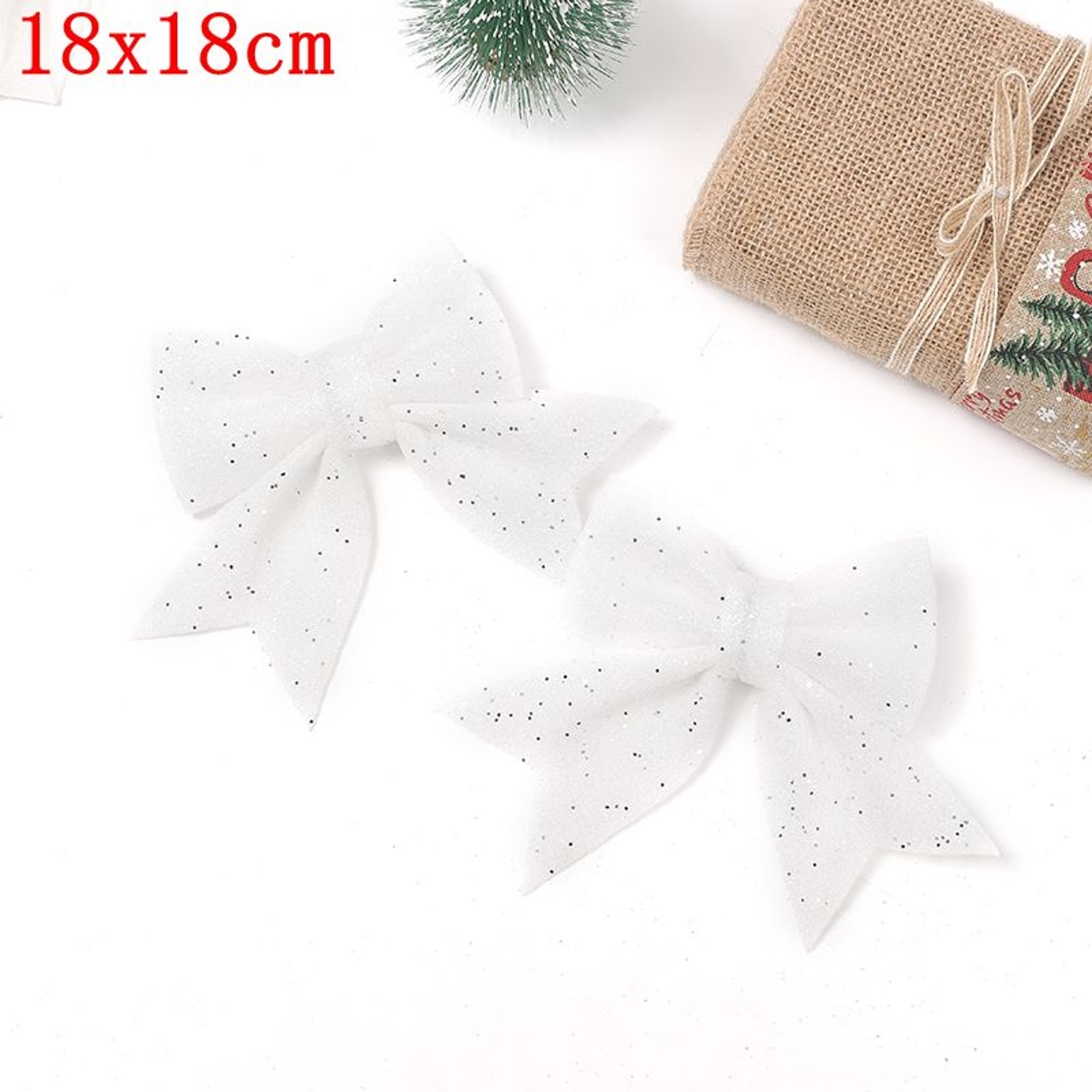 Glitter Bows Christmas Tree, Bowknot Ornaments, Party Xmas Decoration, Home Happy New Year Navidad Decoration – view 7
