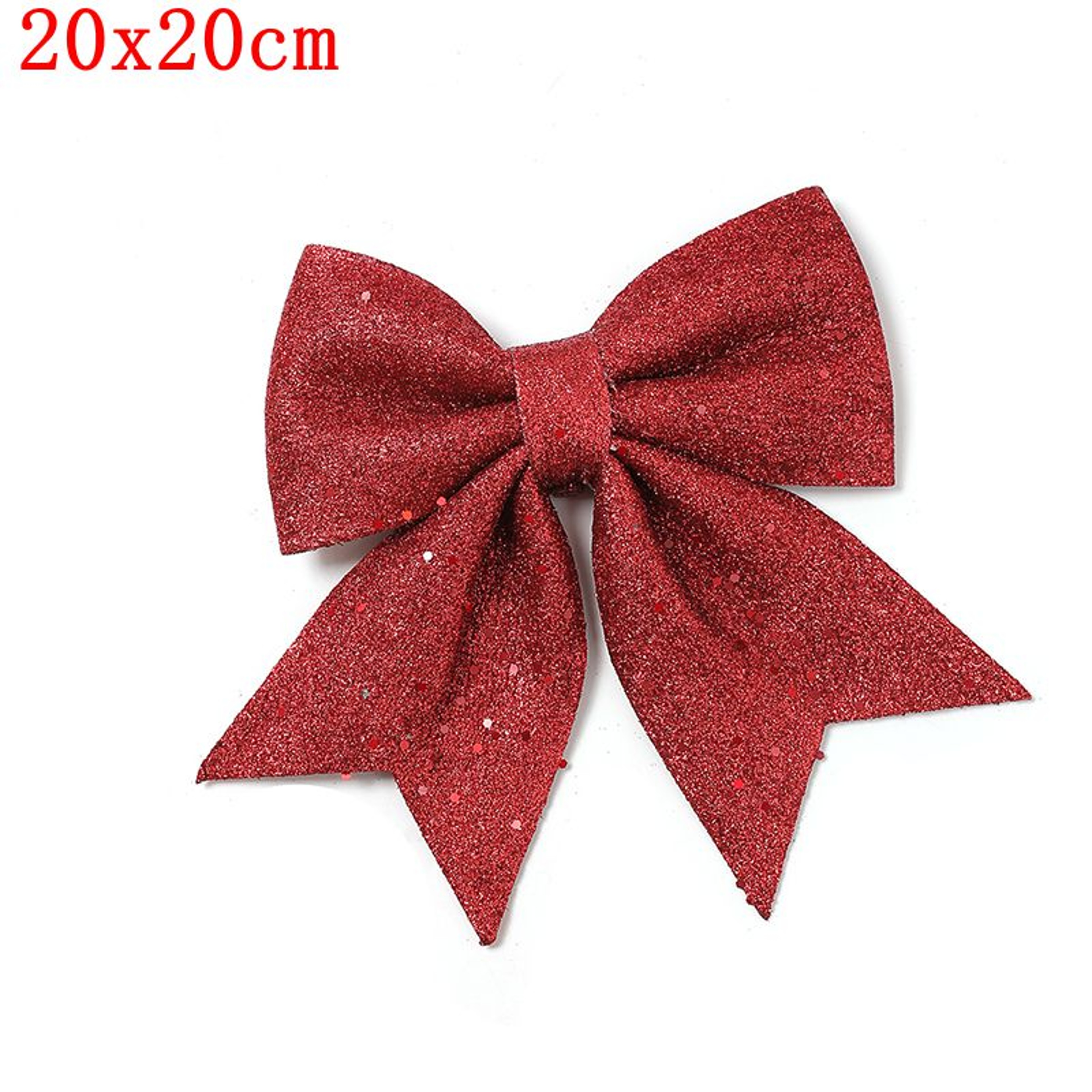 Glitter Bows Christmas Tree, Bowknot Ornaments, Party Xmas Decoration, Home Happy New Year Navidad Decoration – view 14