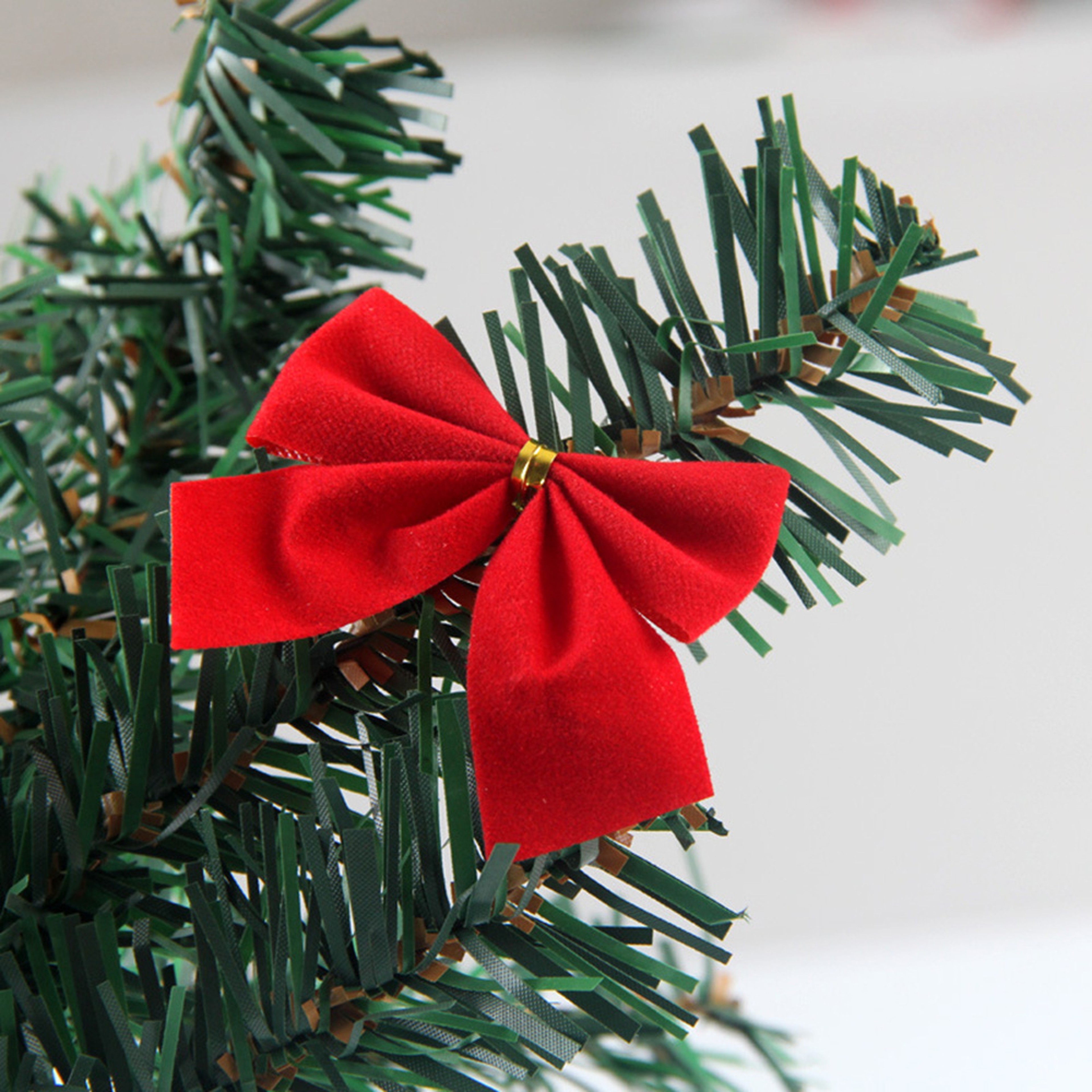 Red, Gold, Silver Christmas Bows Decor, Bowknot Ornament, Xmas Tree Decorations, Home Christmas, New Year Party Decor – view 5