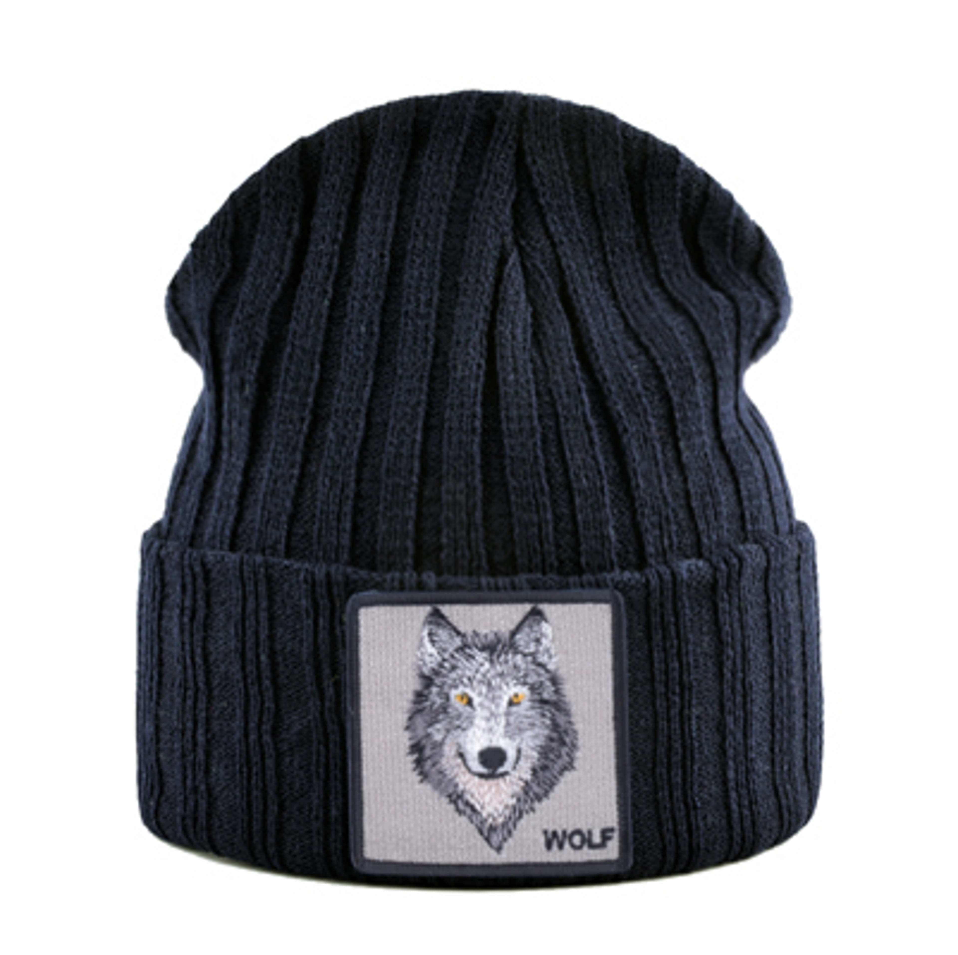 Unisex Knitting Streetwear, Hip Hop Bonnet Caps, New Fashion Knitted Hats For Men, Women Wolf Pattern Skullies – view 7