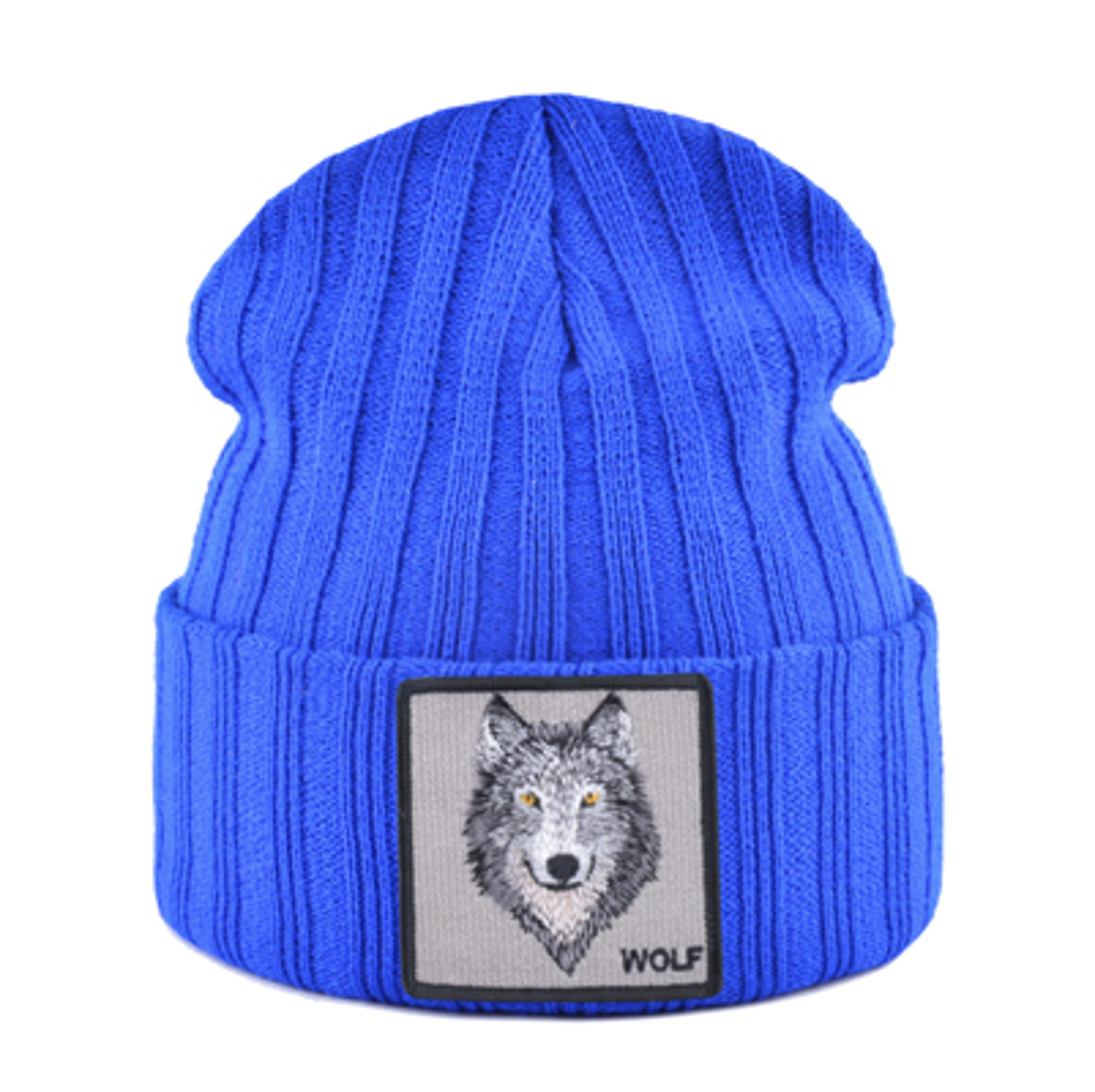 Unisex Knitting Streetwear, Hip Hop Bonnet Caps, New Fashion Knitted Hats For Men, Women Wolf Pattern Skullies – view 8