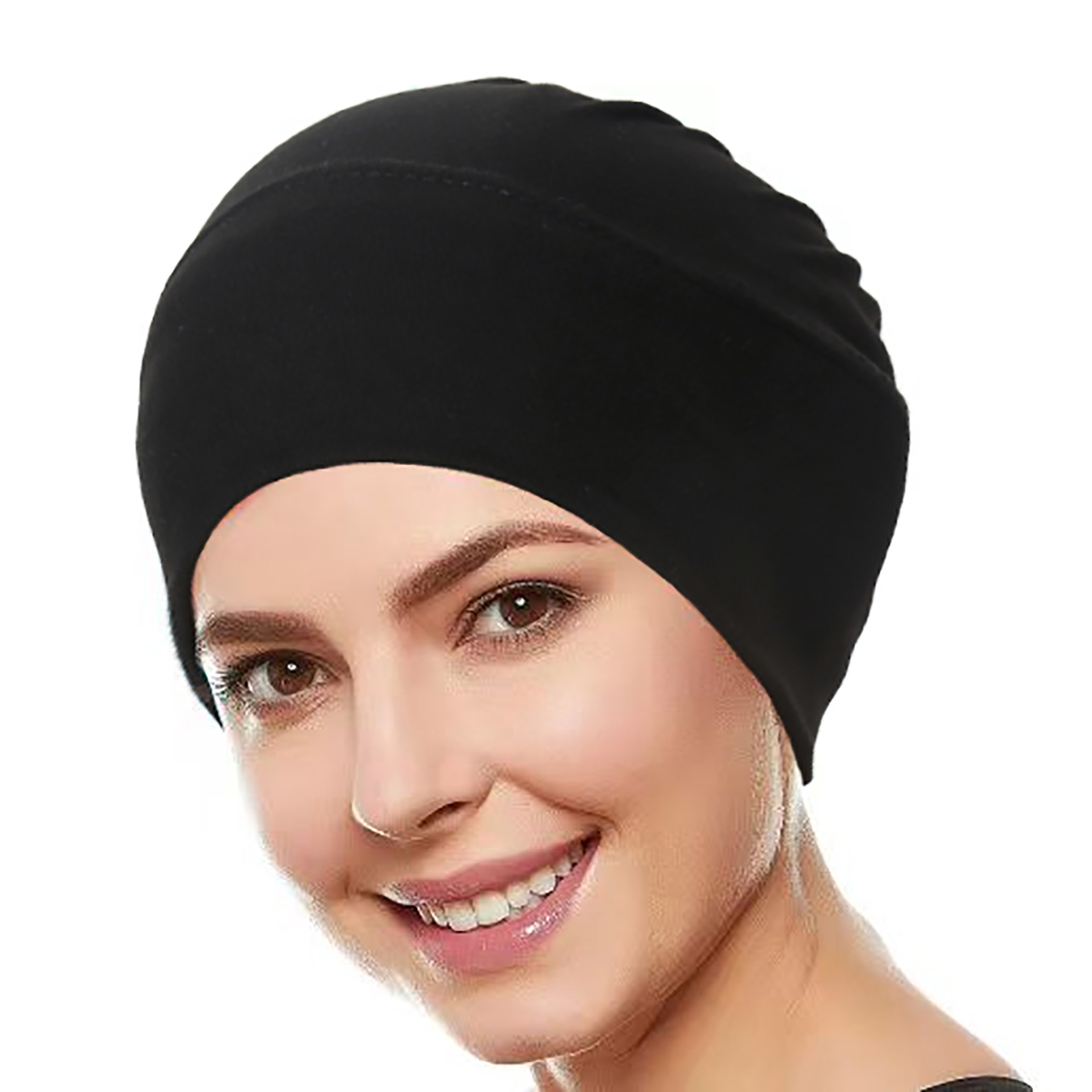 Muslim Hijab Caps Wrap Head, Ramadan Solid Color Women, Soft Elastic Turban Chemo Cap – view 1