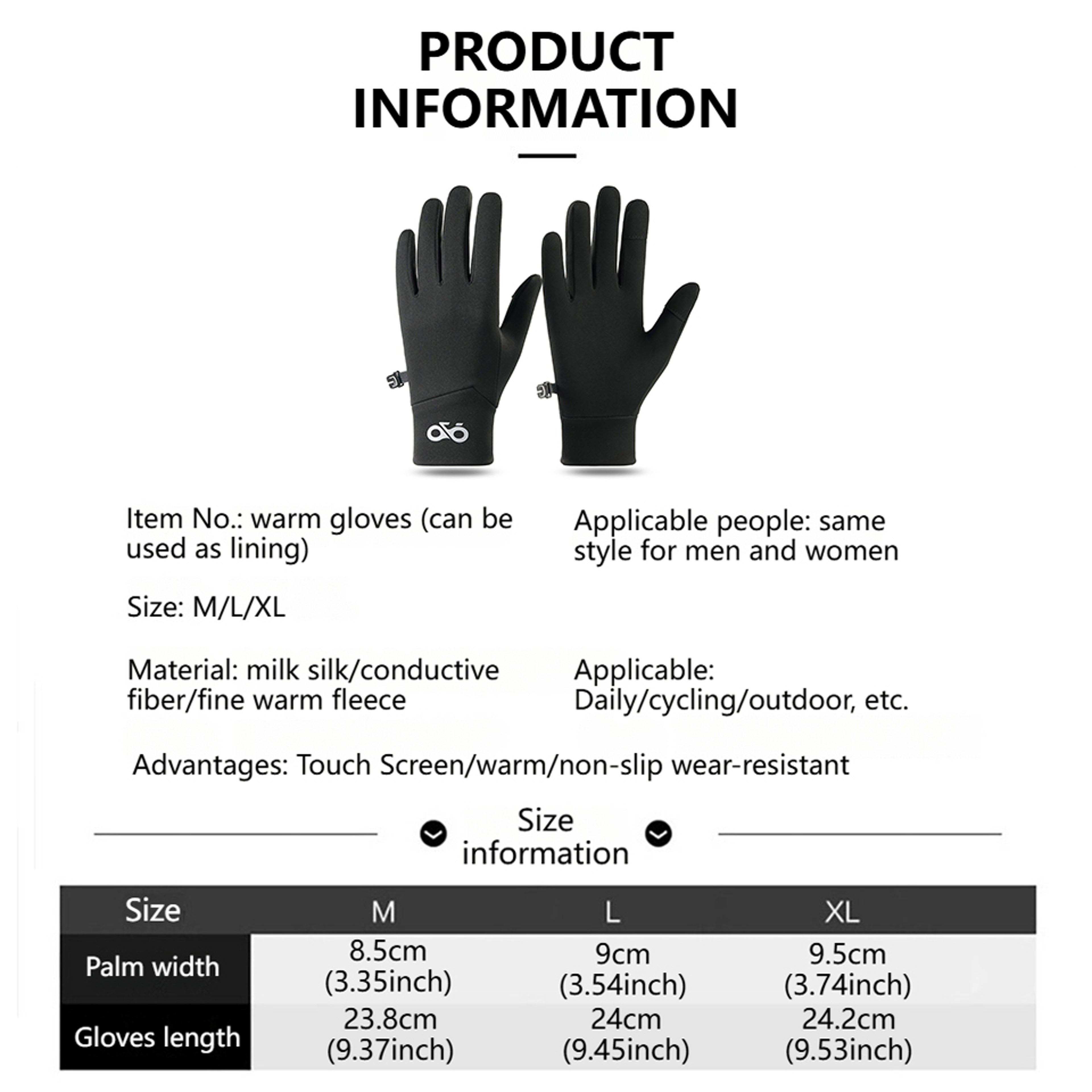 Cold Weather Gloves Touch Screen KoKossi Winter Polar Fleece Nonslip Thermal Gloves Outdoor Running 5