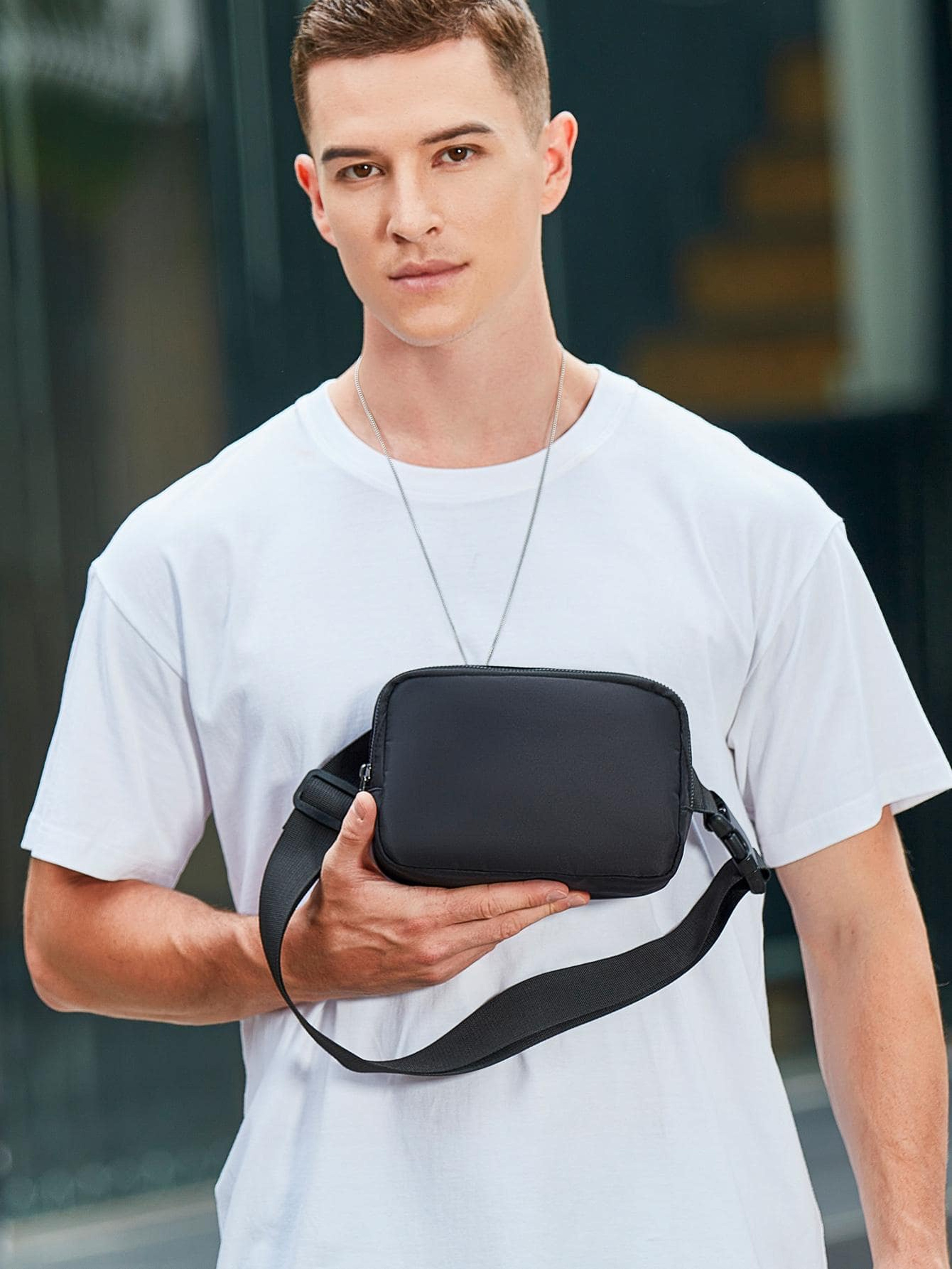 Lightweight Small Fanny Pack, Portable Waterproof Waist Bag, Fashionable Multi-Functional Messenger Bag for Travel – view 3