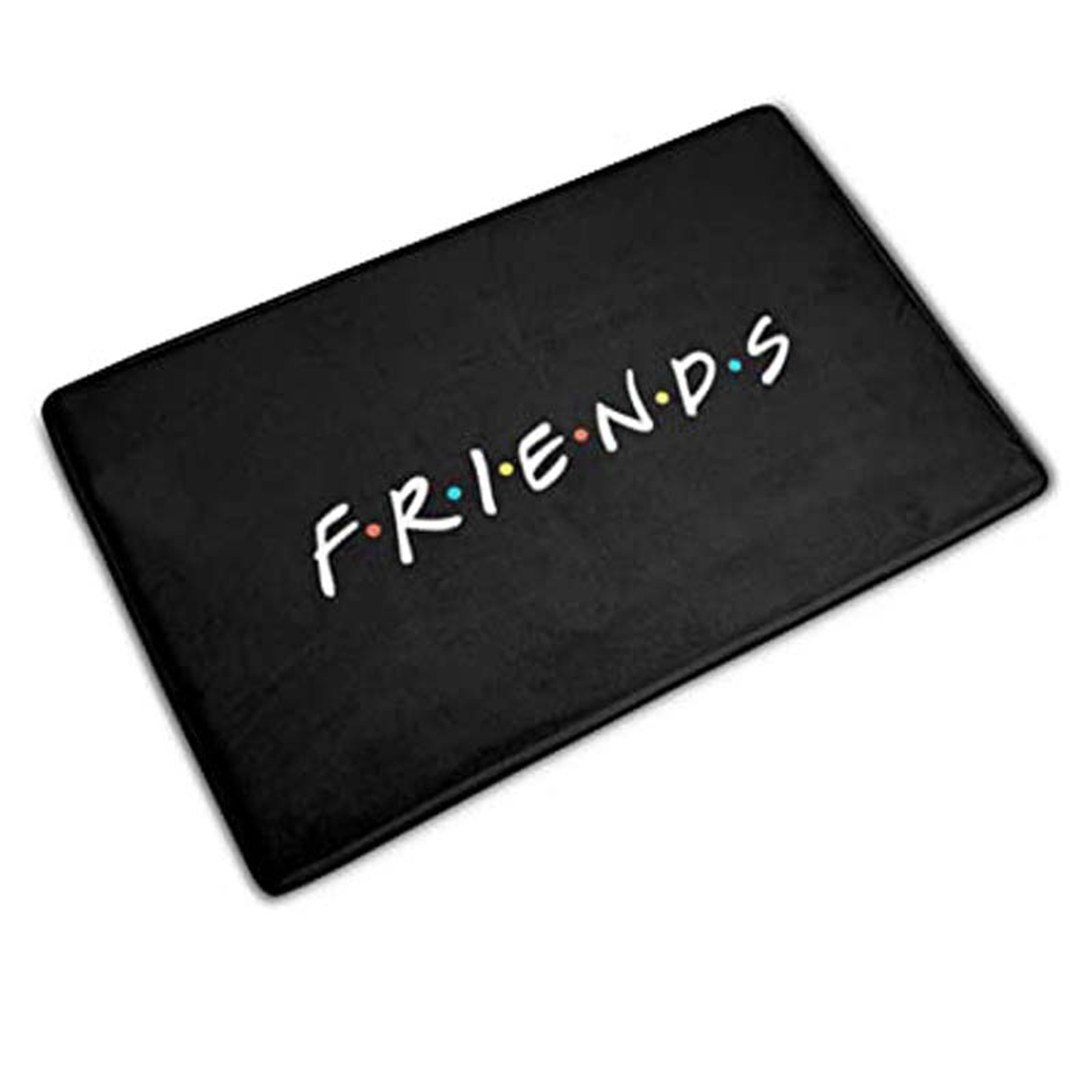 Classic Friends Welcome Door Mat Flannel Floor Rug Bathroom Kitchen Carpet Rubber Entrance Doormat