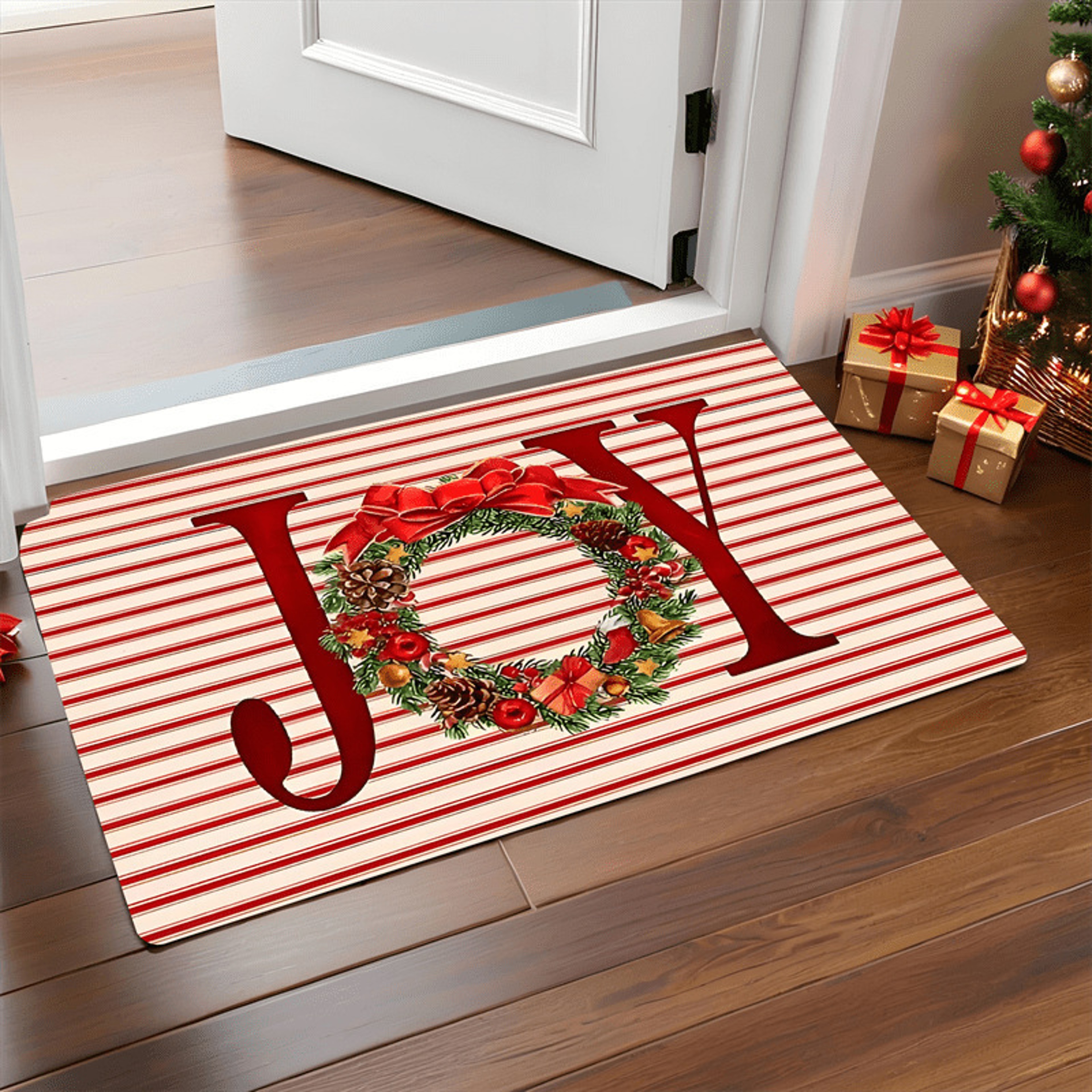 Merry Christmas Door Mat Santa Claus Carpet Outdoor Decorations For Home Navidad Xmas Ornament Holi