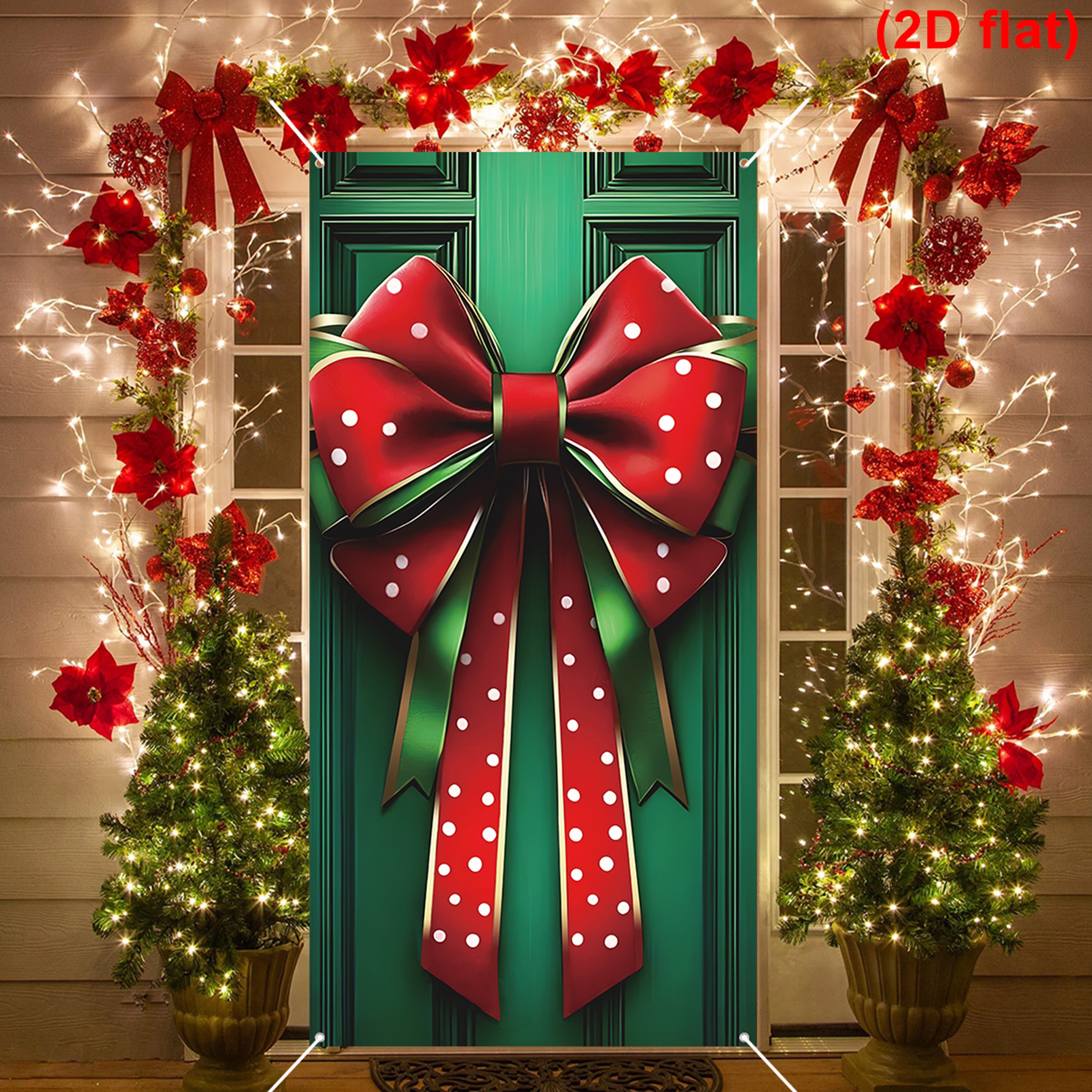 Porch Door Banner, Christmas Hanging Flag, Ornaments, Xmas Gifts, Christmas Decorations For Home, New Year Decor – view 4