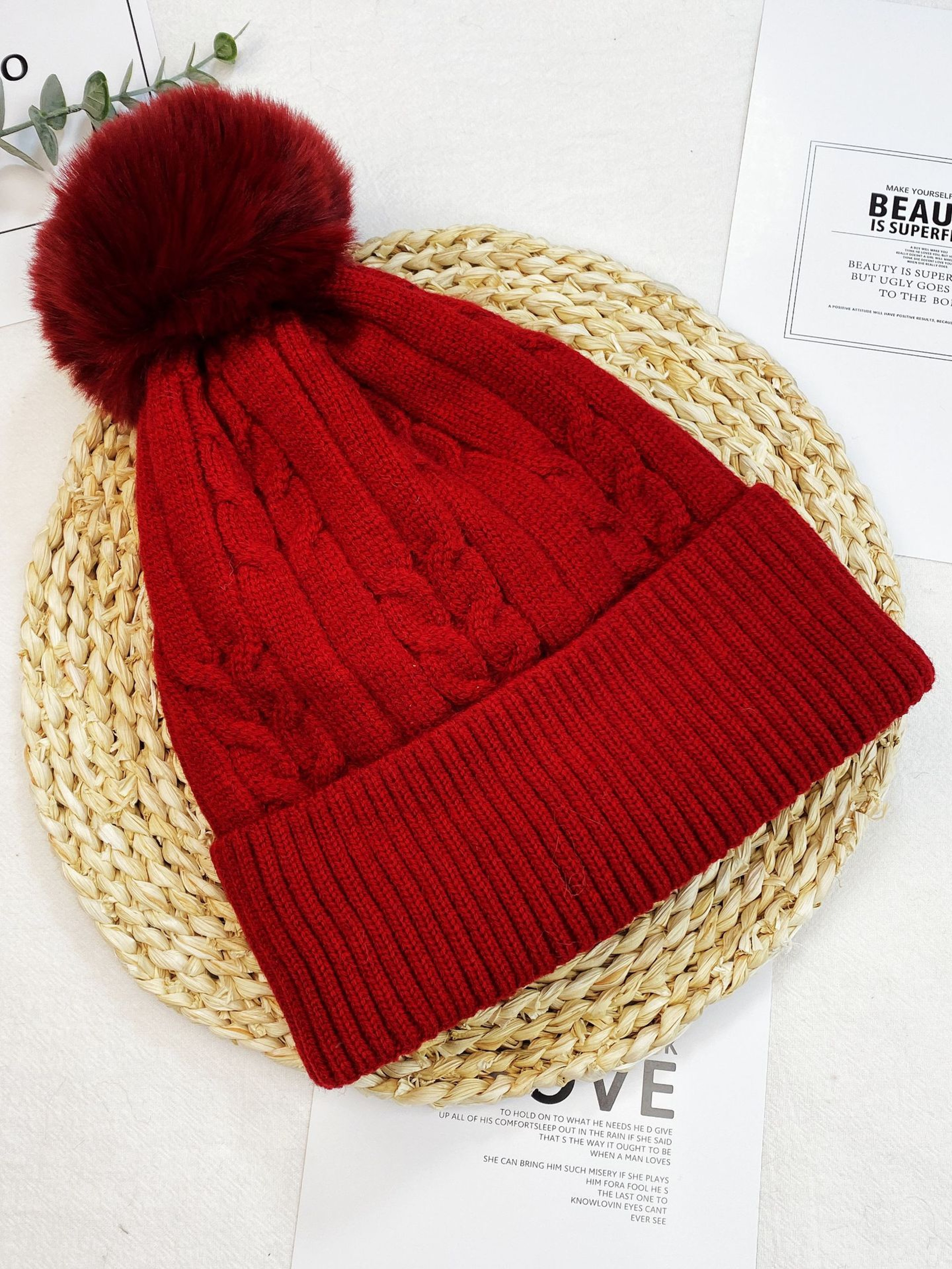 Plush Thickened Cap, Women Warm Beanie Hat, Men's Winter Ski Hat, Ear Protection, Warm Knit Hat, Women's Winter Headwear – view 10