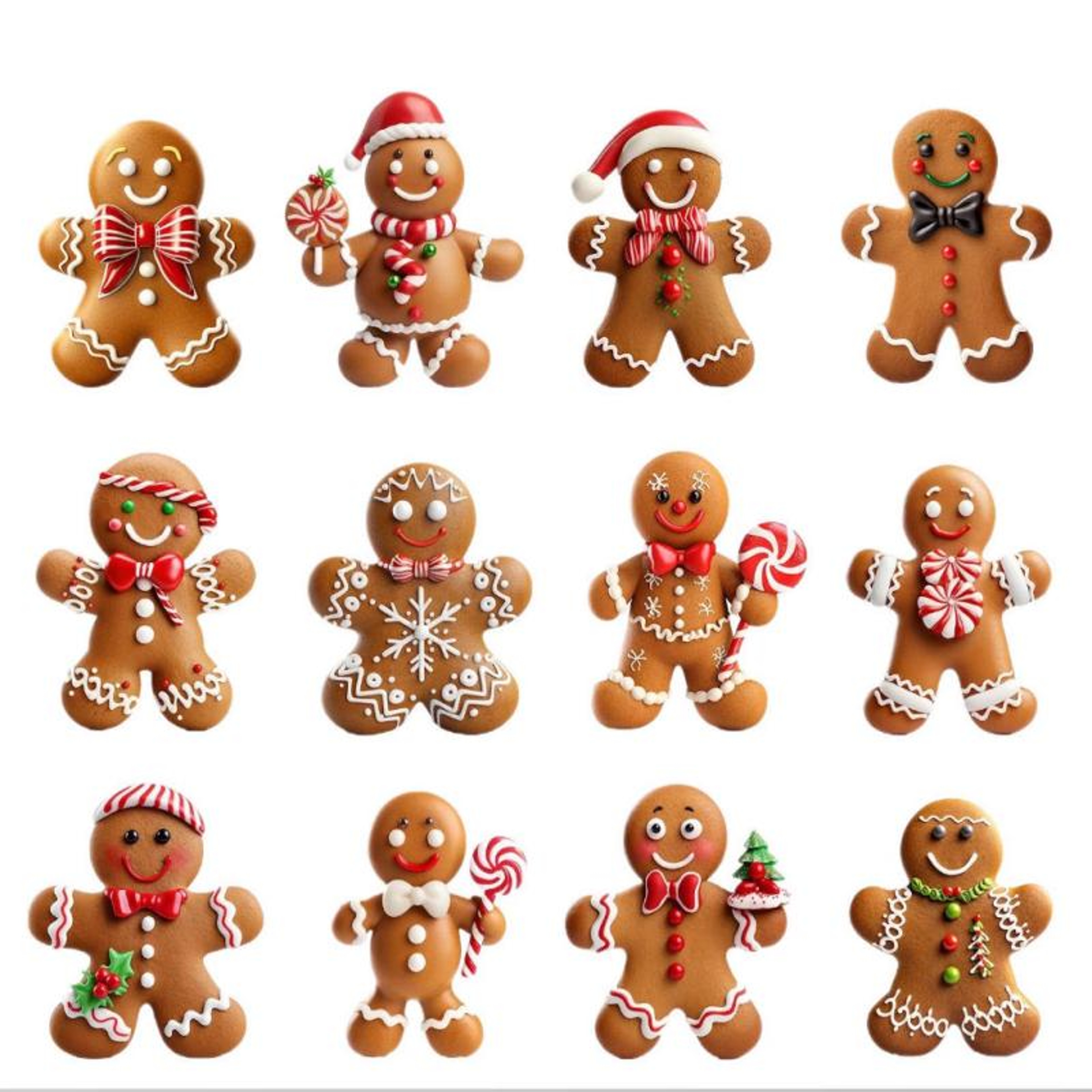 Gingerbread Man Hanging Ornament Merry Christmas Wooden DIY Home Xmas Celebration Party Decoration  0
