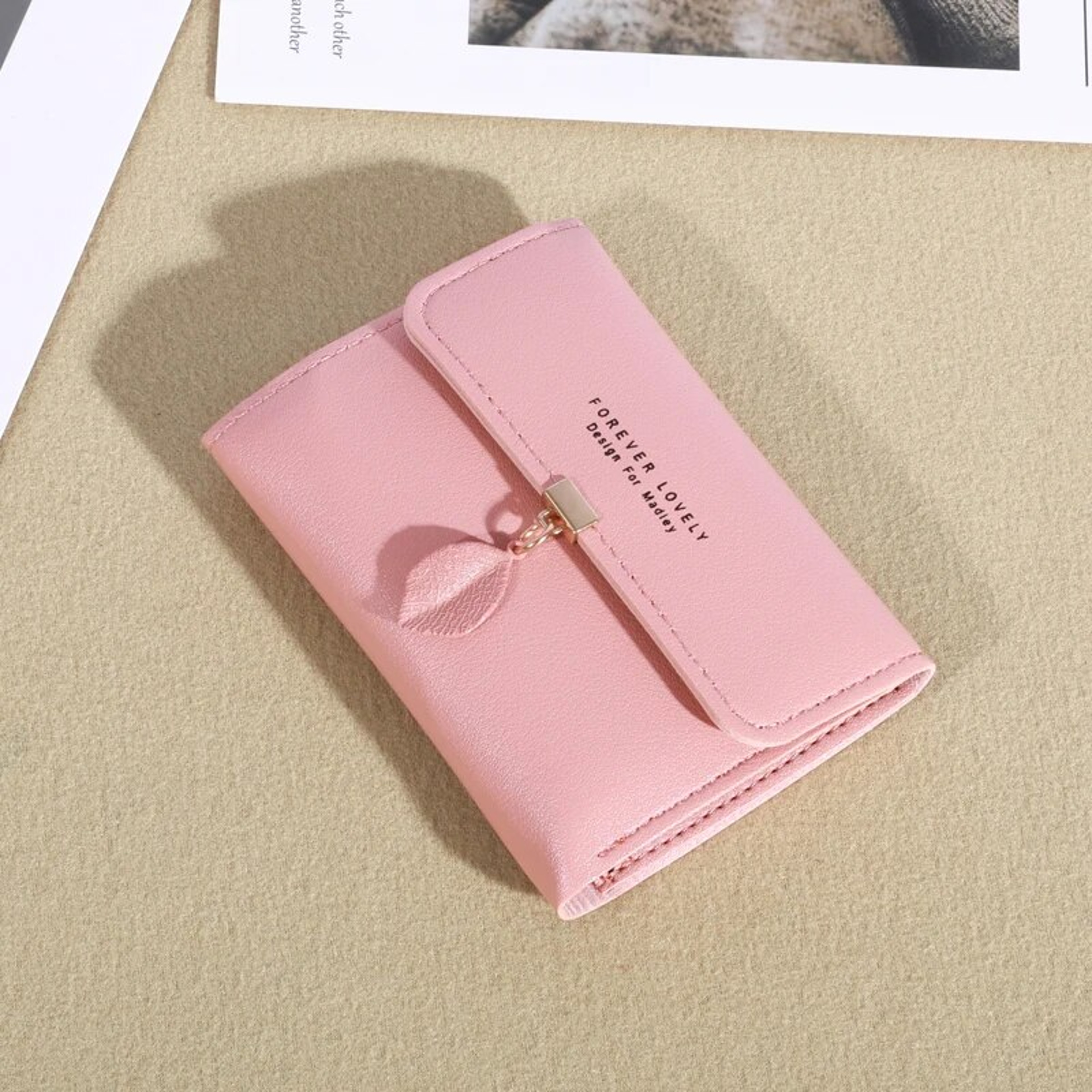 Minimalist Credit Card Holder Trifold Clutch Coin Purse Womens Casual Wallet 10