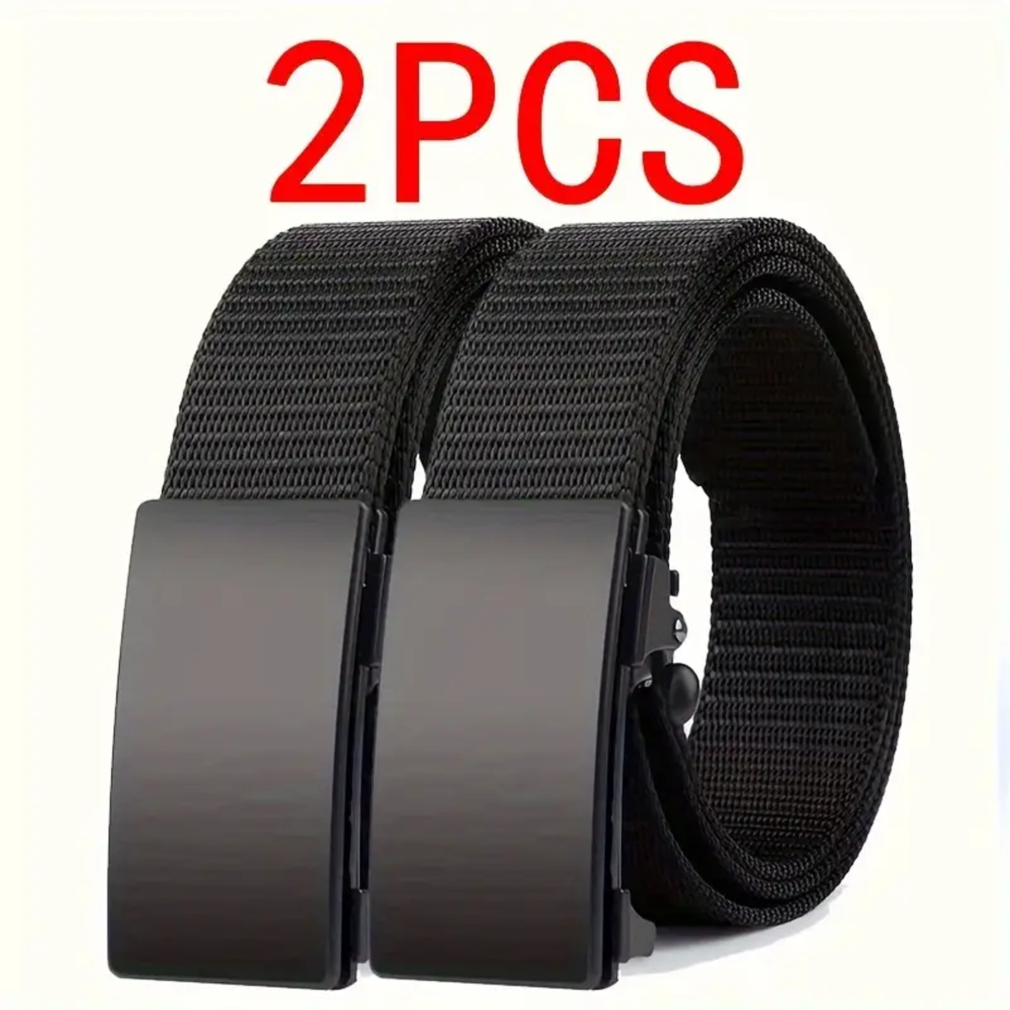 Outdoor Mens Belt Quick Release Toothless Belt Sports Belt Automatic Buckle Black Quality Belt 5