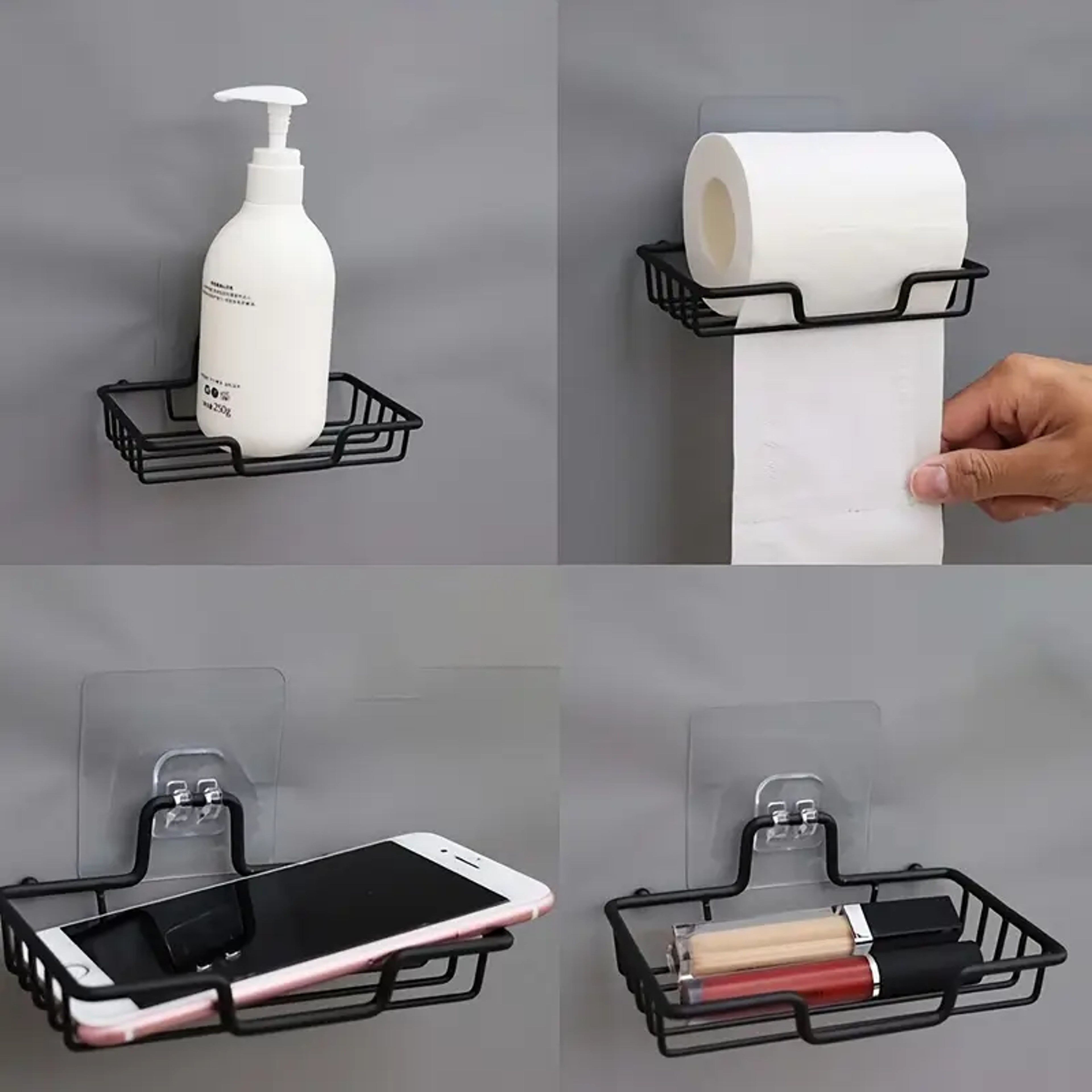 WallMounted Stainless Steel Soap Dish Holds 2 Soap Bars Drain Holes Bathroom Decor No Drill Hallowe 3