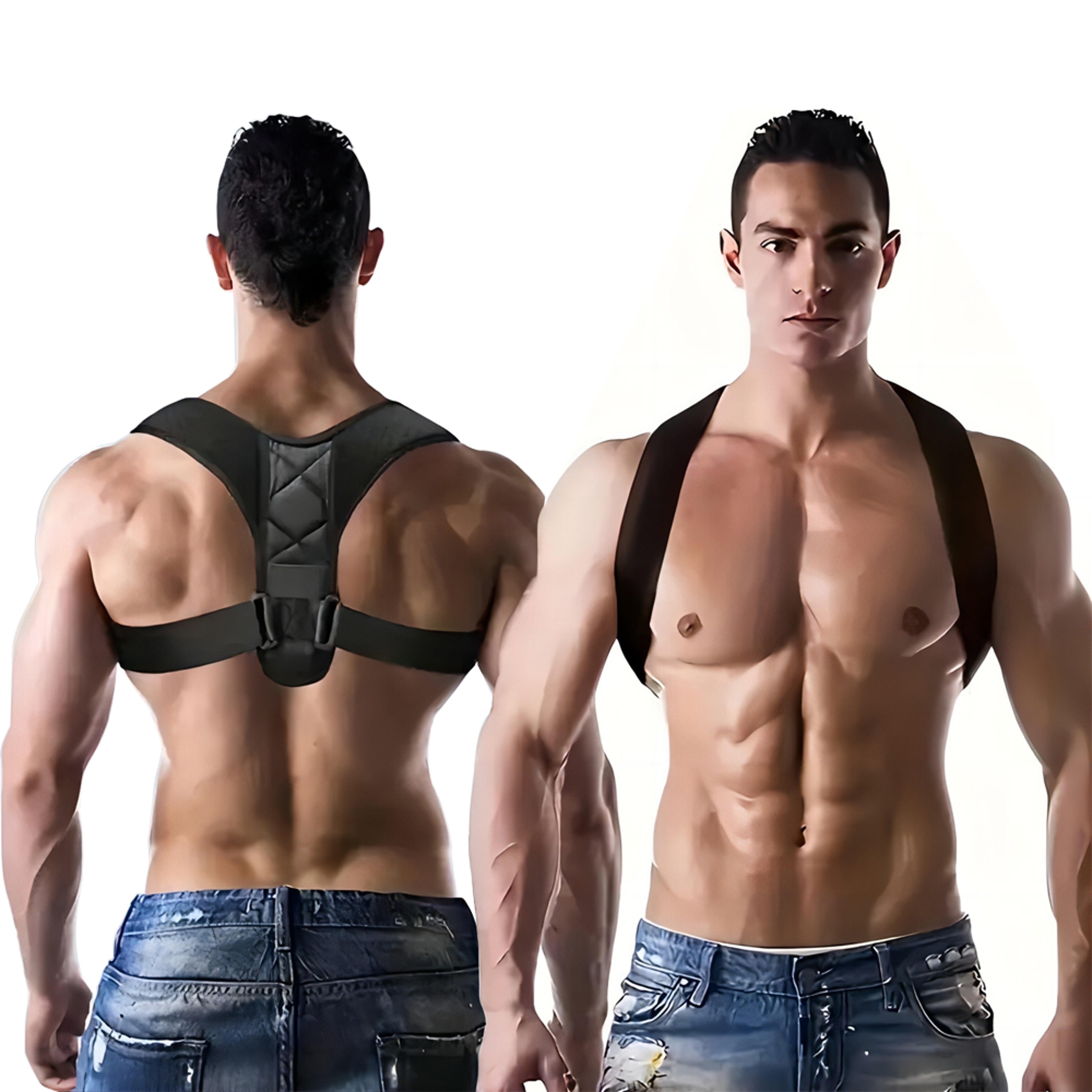 Hunchback Corrector Adult, Posture Correction Belt Shoulder, Back Posture Correction Belt, Straight Back, Men and Women – view 1