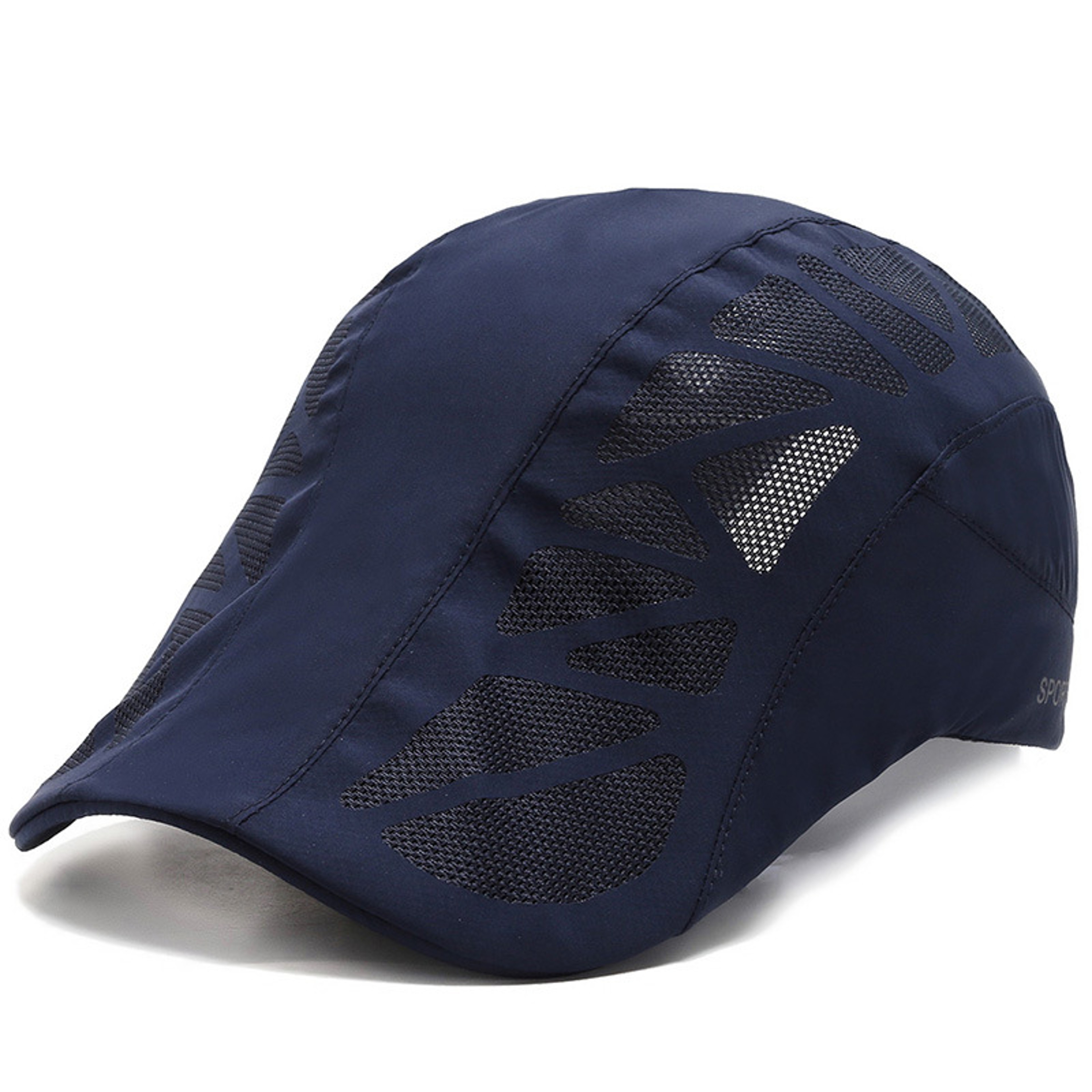 Breathable Mesh Quick Drying Summer Mens Sports Sun Hats Boina Golf Hat Fashion Solid Flat Cap 7