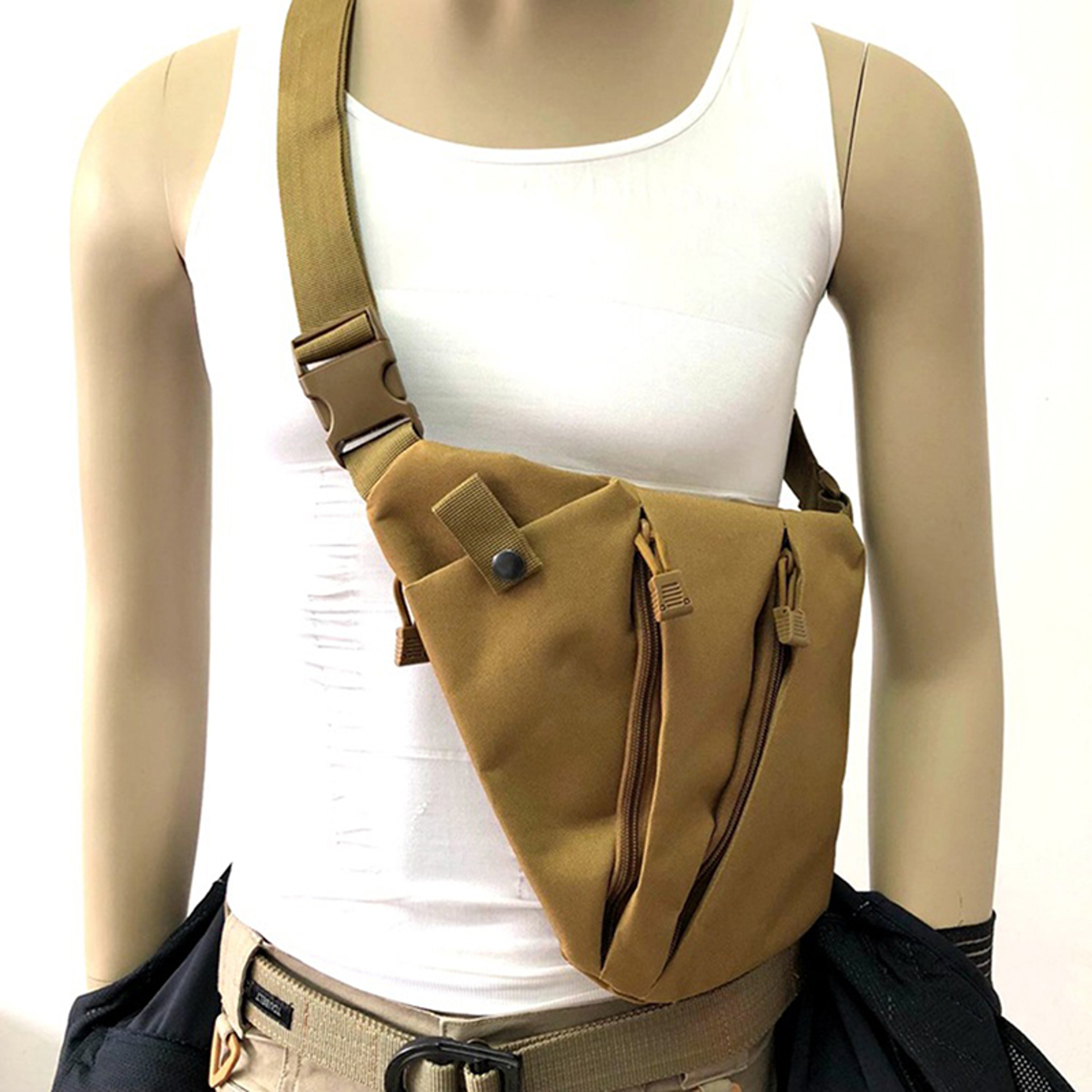 Gun Holster Shoulder Bags Men Hunting Crossbody Pistol Bag Anti Theft Chest Bag Nylon Sports Outdoo 2