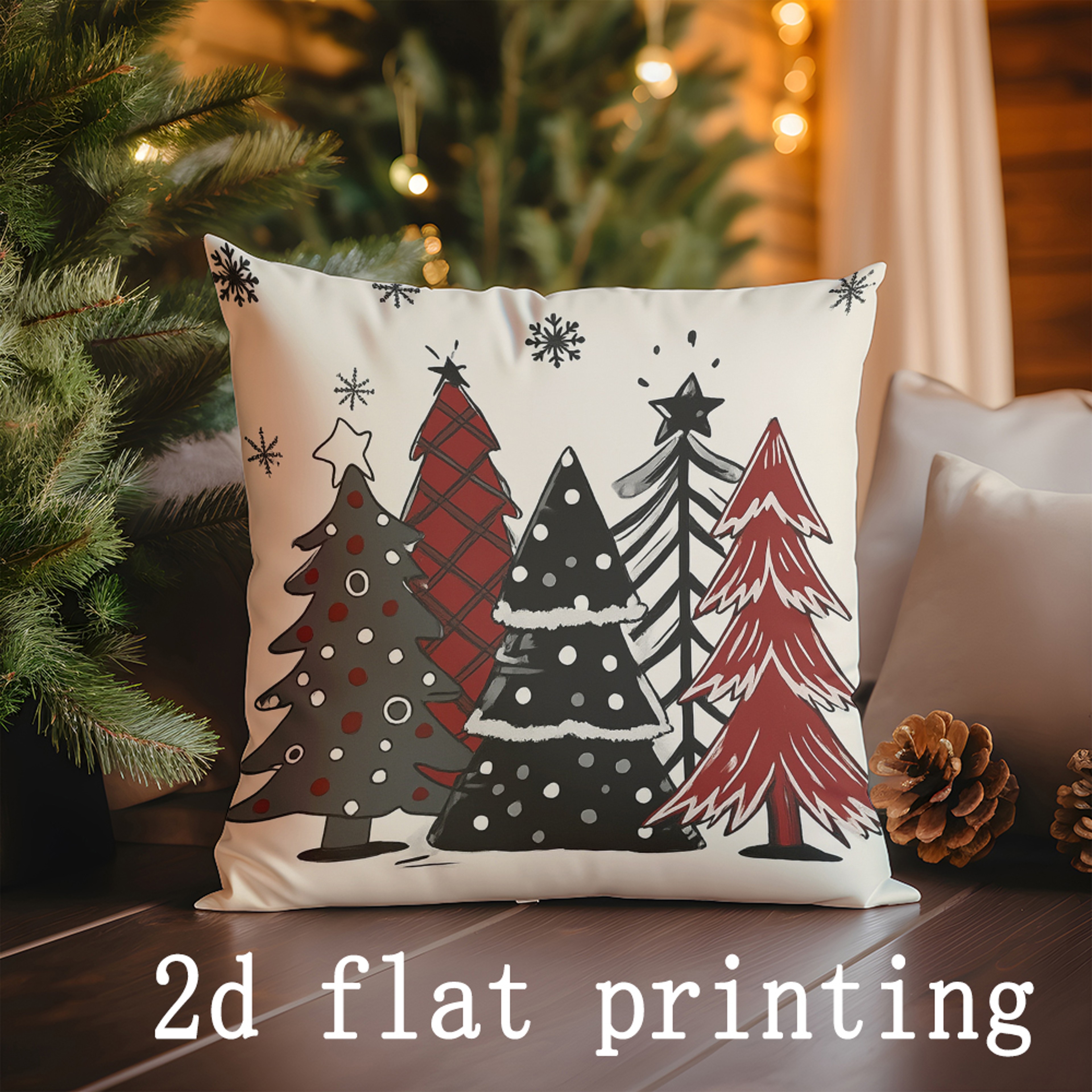 Merry Christmas Home Sweet Home Pillow Cover Home Decor Cushion Suitable For Sofa Bedroom Car 5