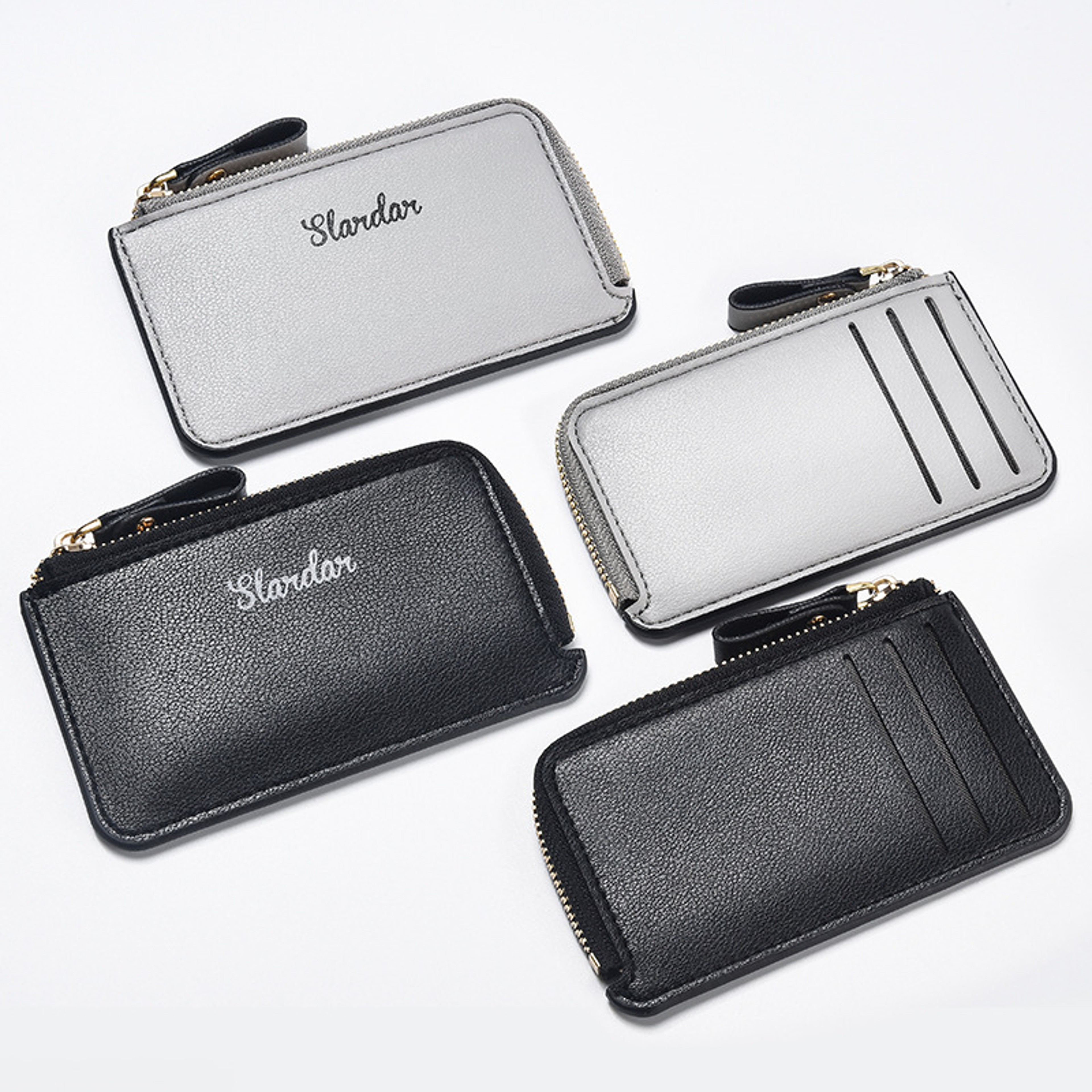Men's Anti Demagnetization Wallet, New Zero Card Bag, Small Zipper Wallet, Ultra Thin Youth Coin Bag – view 3