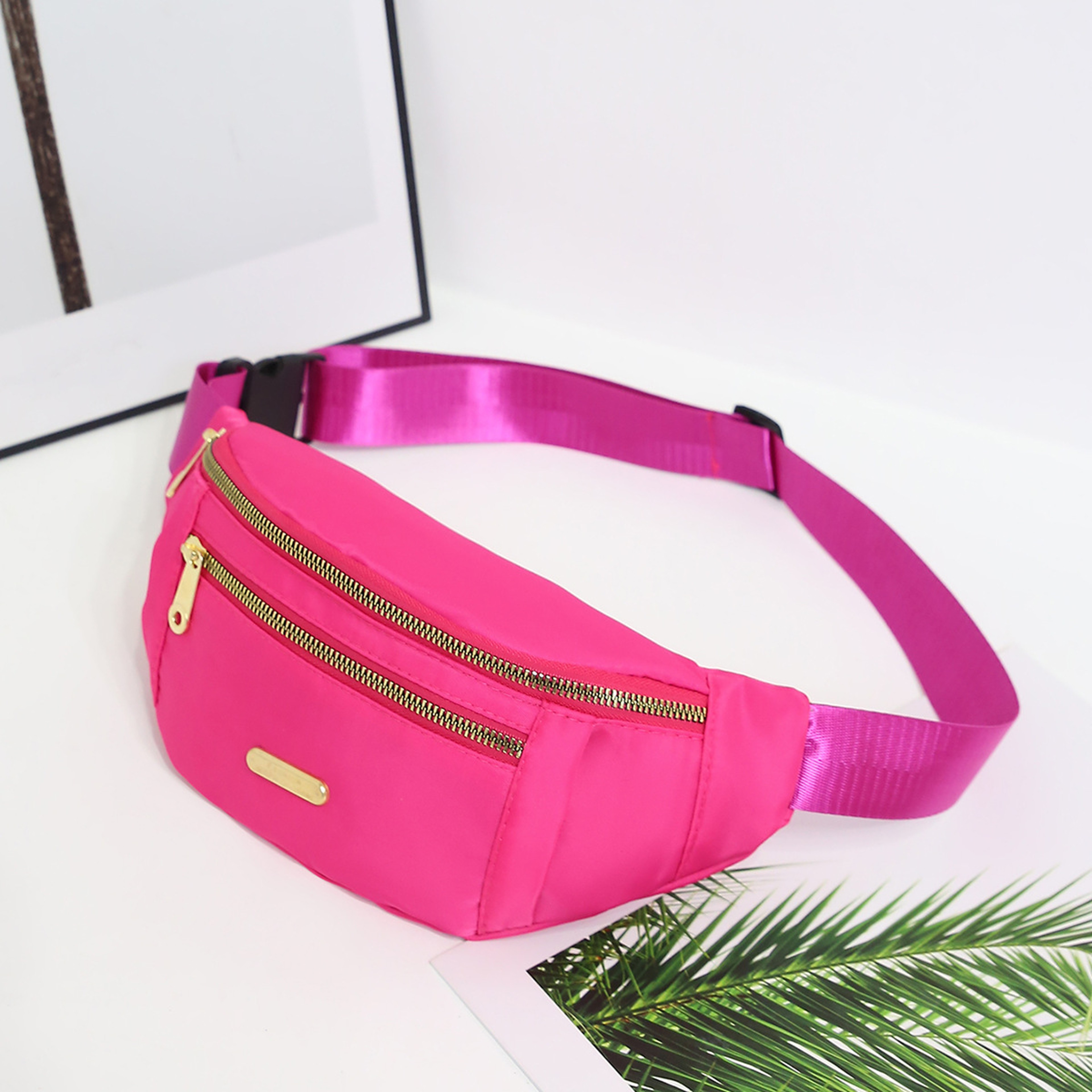 Waterproof Waist Bag With Adjustable Strap Fanny Packs Waist Pack For Women Running Travel Sports H 3