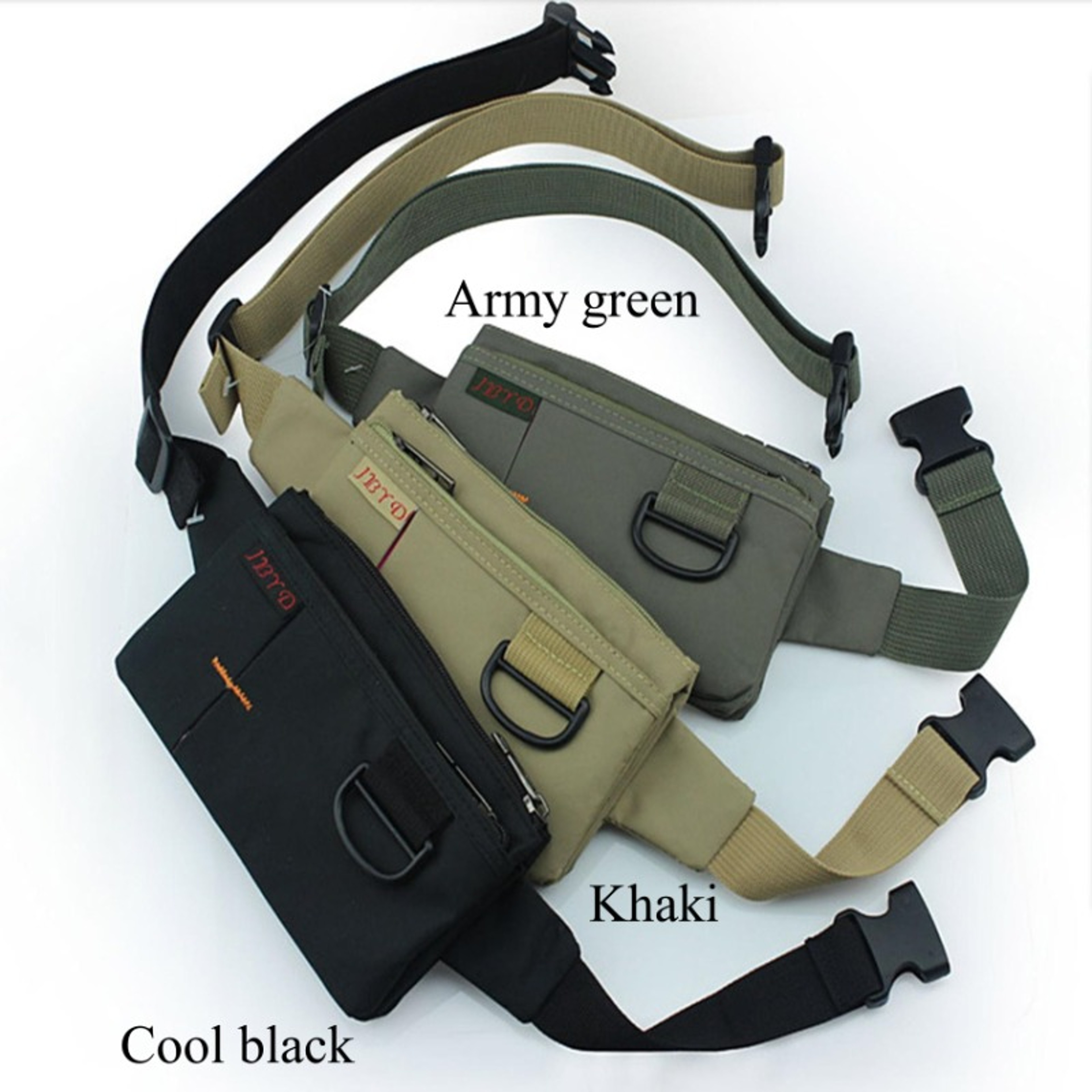 Fashion Nylon Waist Pack Men Women Waterproof Black Fanny Pack Messenger Shoulder Bag Wear Resistan