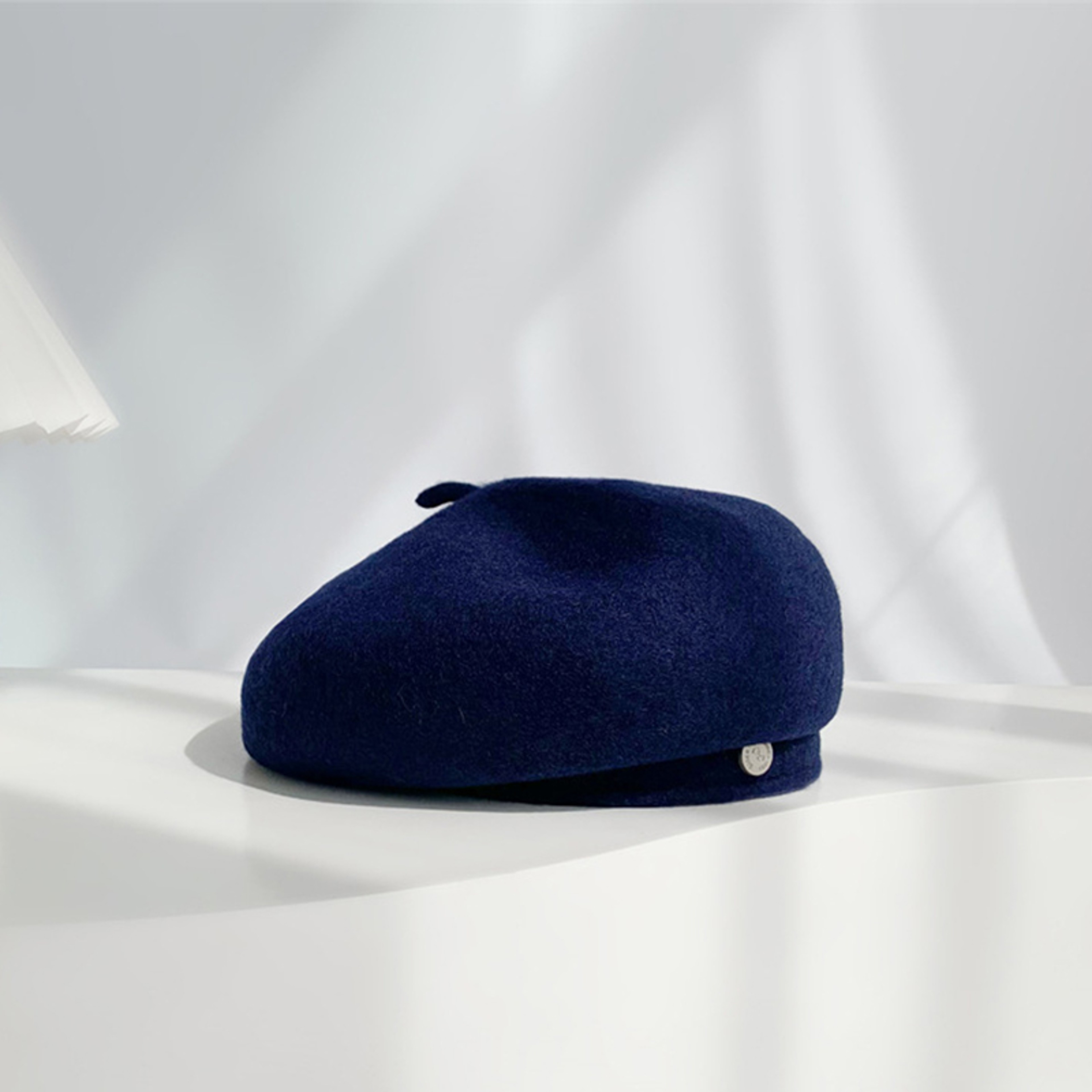 Felt Autumn Solid Colors Warm Winter, Women French Art Retro Wool, Beret Cap Beanie Hat For Female – view 5