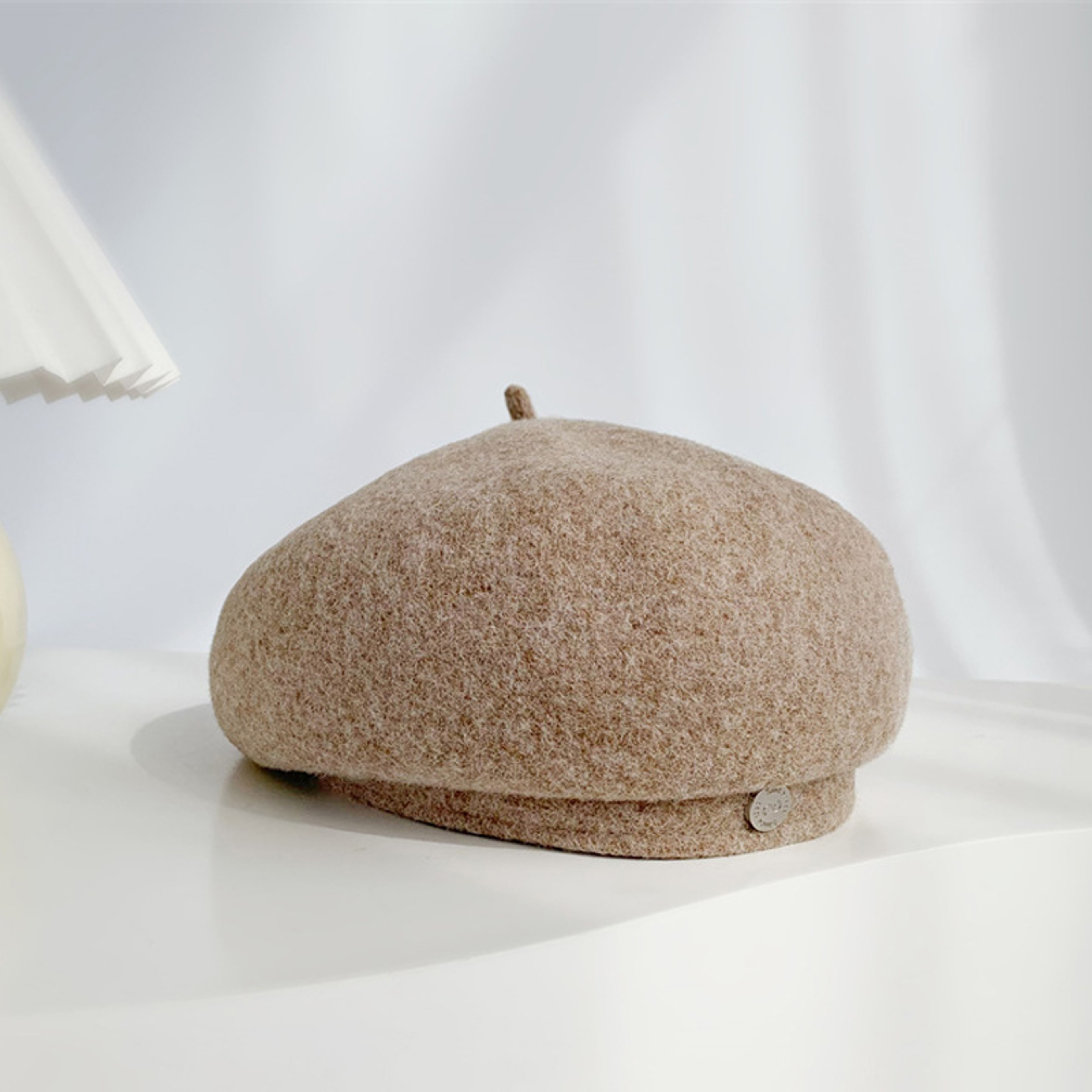 Felt Autumn Solid Colors Warm Winter, Women French Art Retro Wool, Beret Cap Beanie Hat For Female – view 8