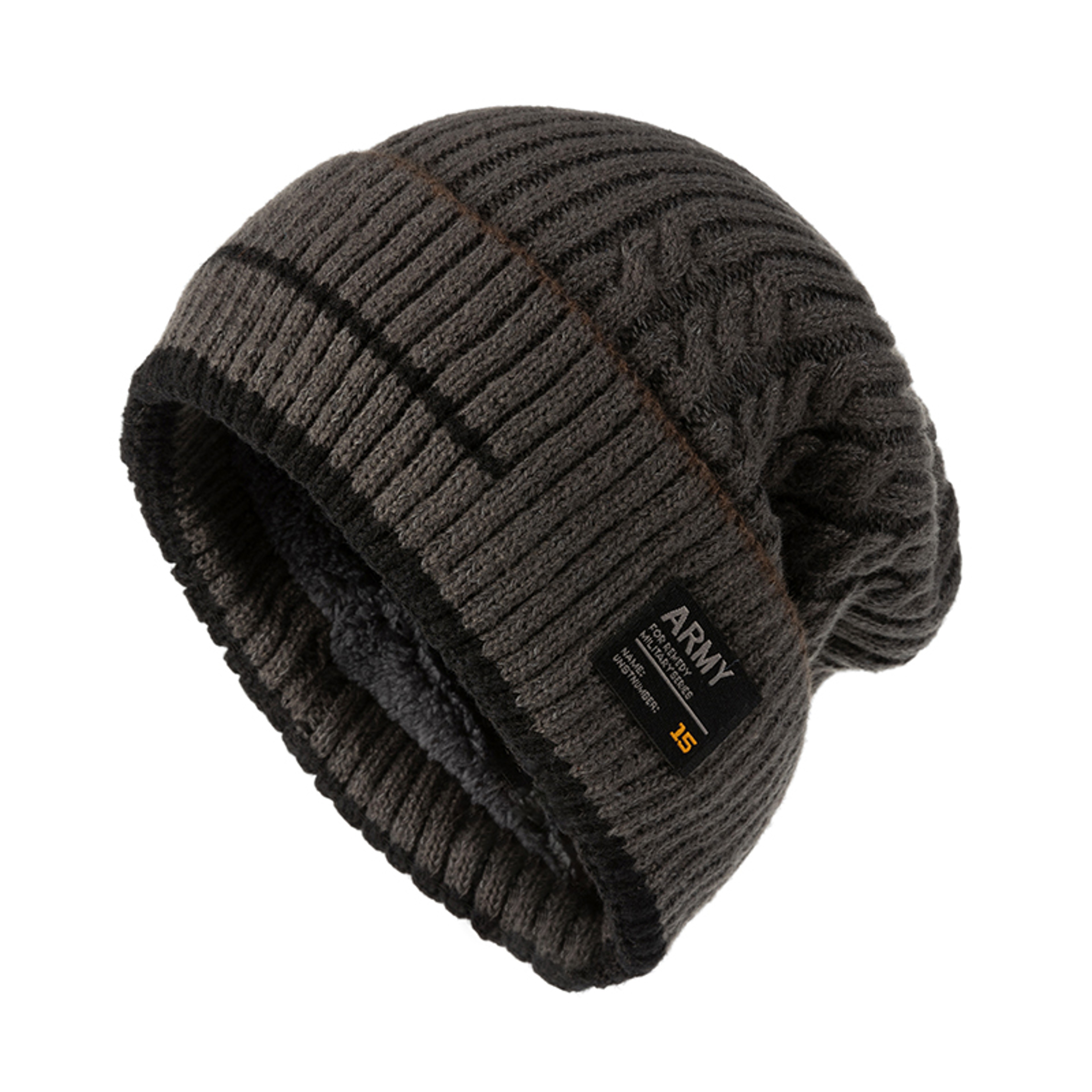Knitted Hat Winter Cap Beanie Women Thick Bonnet Hats Skullies Winter Beanie Hat For Men 3