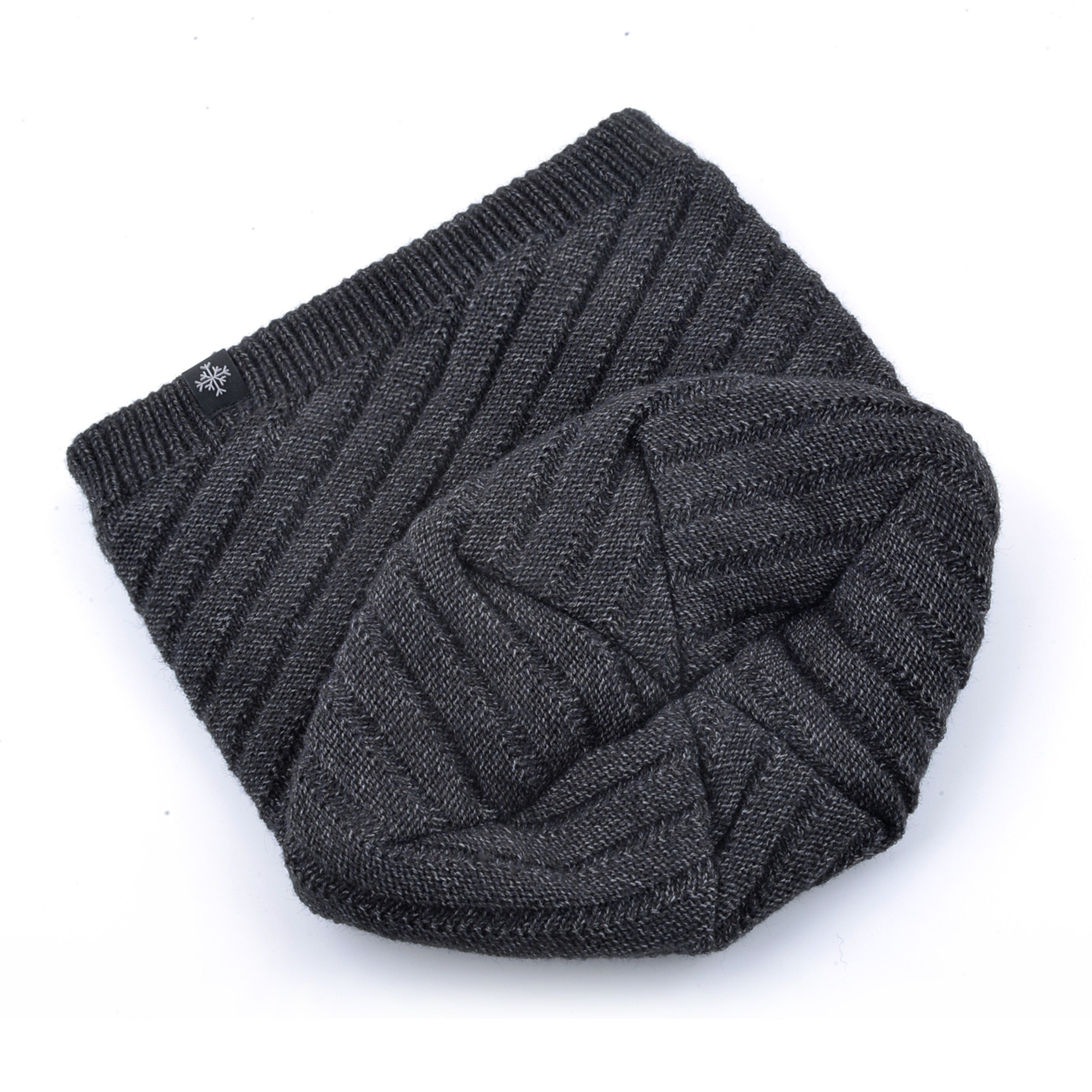 Knitting Striped Winter Knitted Beanie, Outdoor Warm Mens Thick Hats, Double Layers With Velvet Ski Beanies For Men – view 3