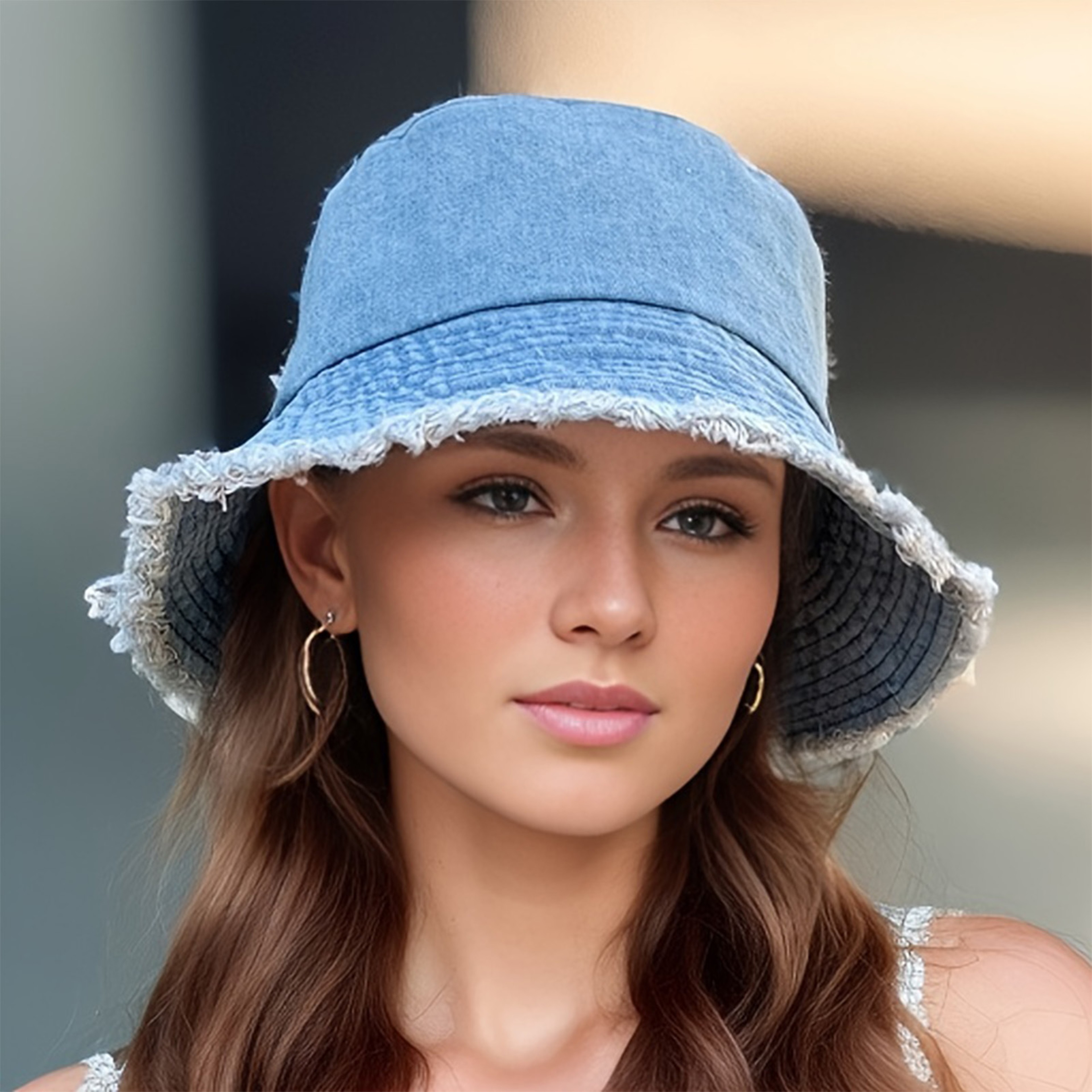 Outdoor Breathable Summer Denim Fisherman Women Sun Hat Trendy Summer Bucket Hat Girls Caps Hats Fo 0