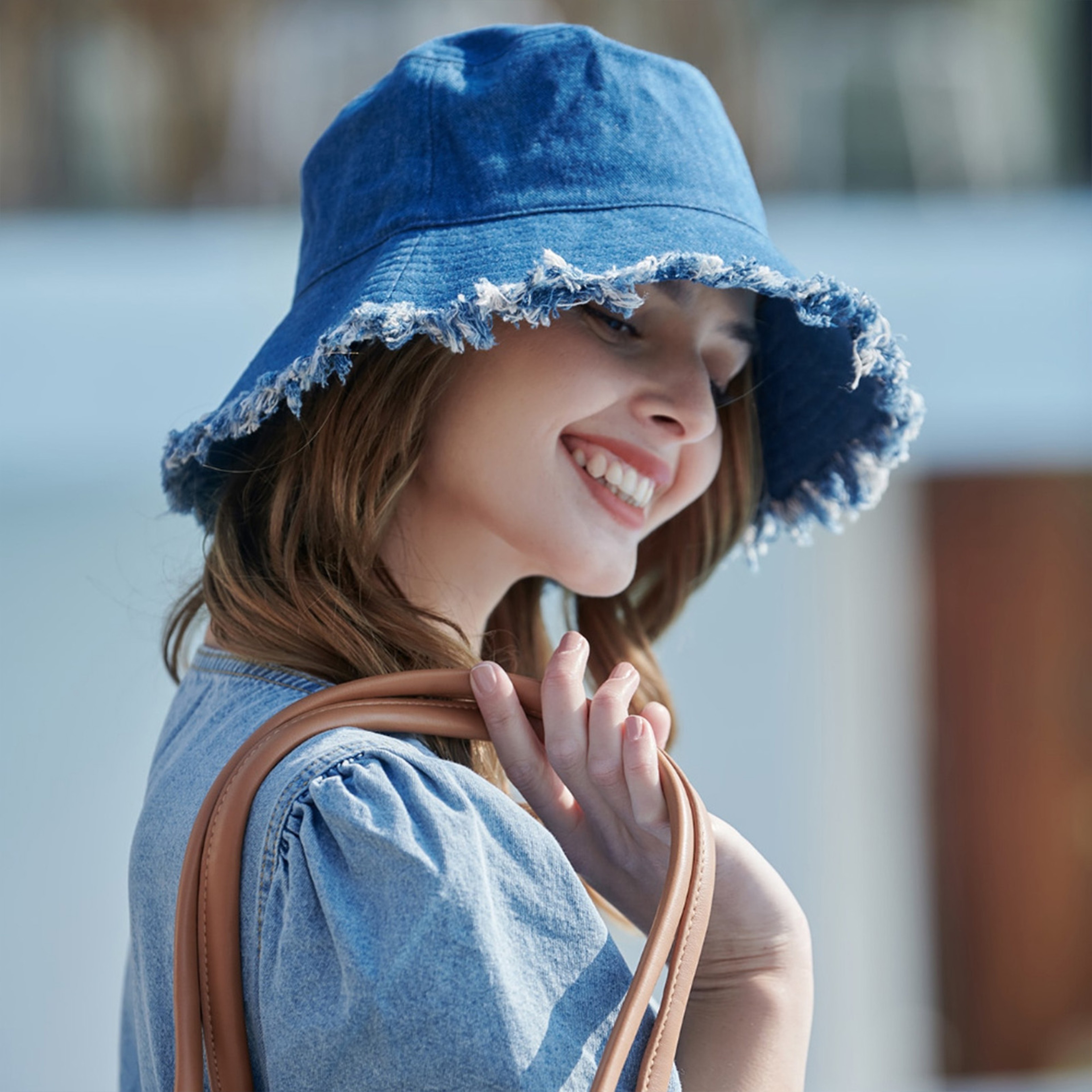 Outdoor Breathable Summer Denim Fisherman Women Sun Hat Trendy Summer Bucket Hat Girls Caps Hats Fo 1